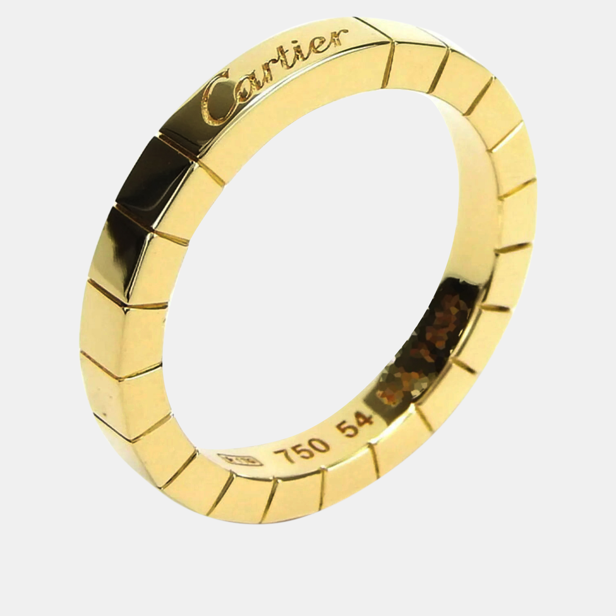 

Cartier 18K Yellow Gold Lanieres Wedding Band EU 55