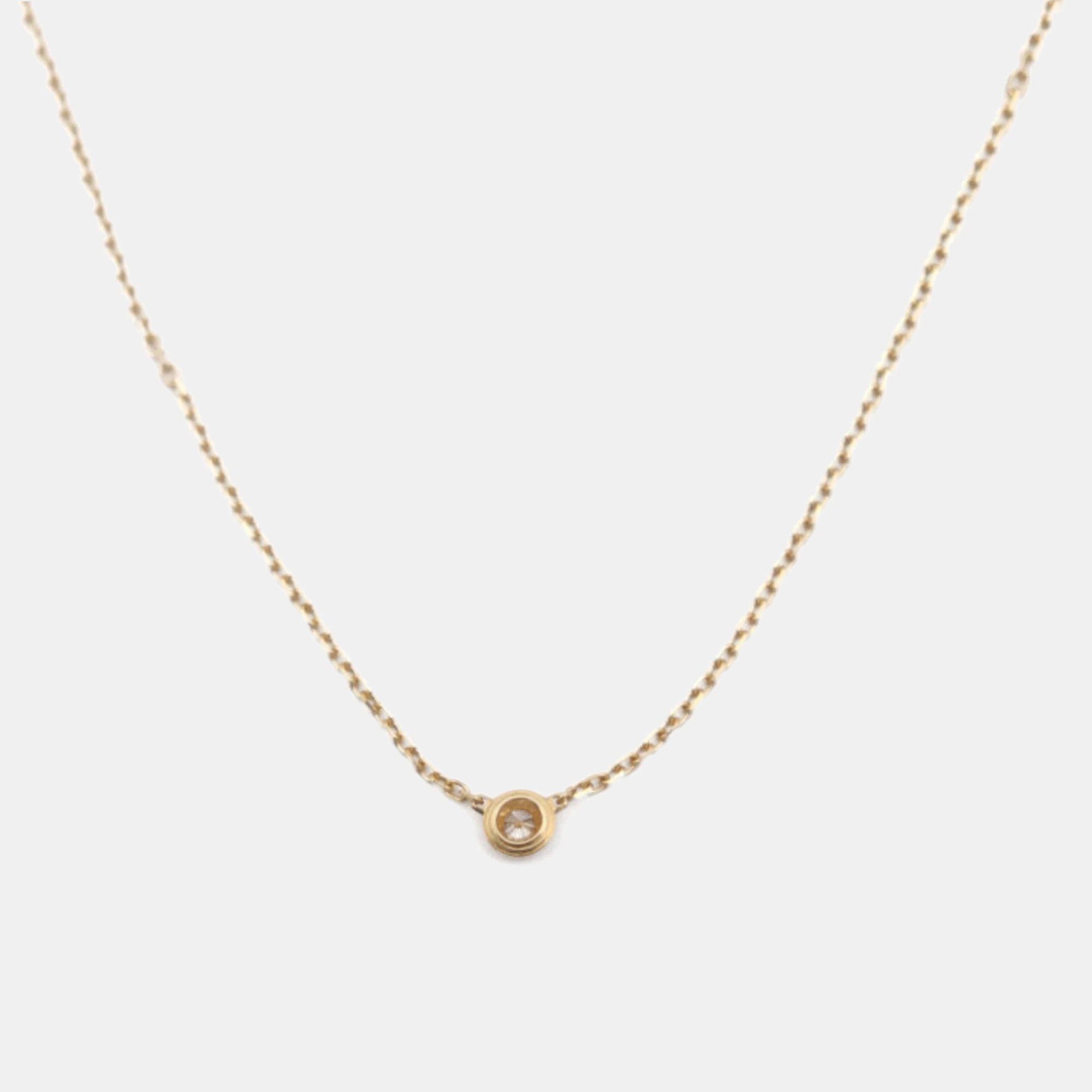 

Cartier 18K Yellow Gold and Diamond d'Amour Pendant Necklace