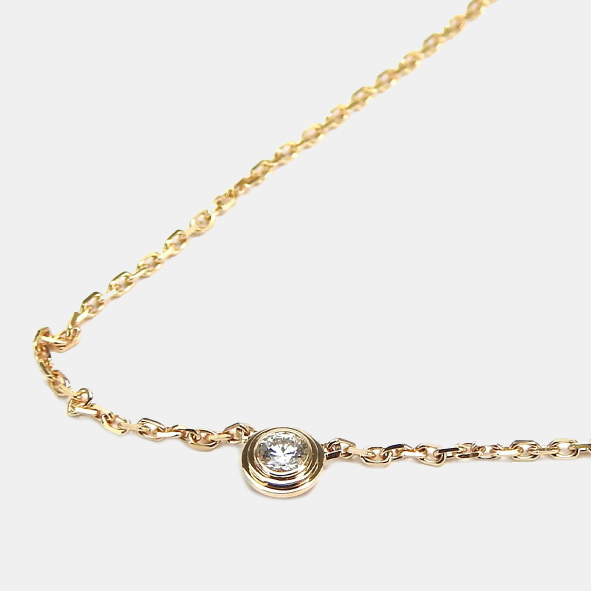 

Cartier 18K Rose Gold and Diamond D'amour Pendant Necklace