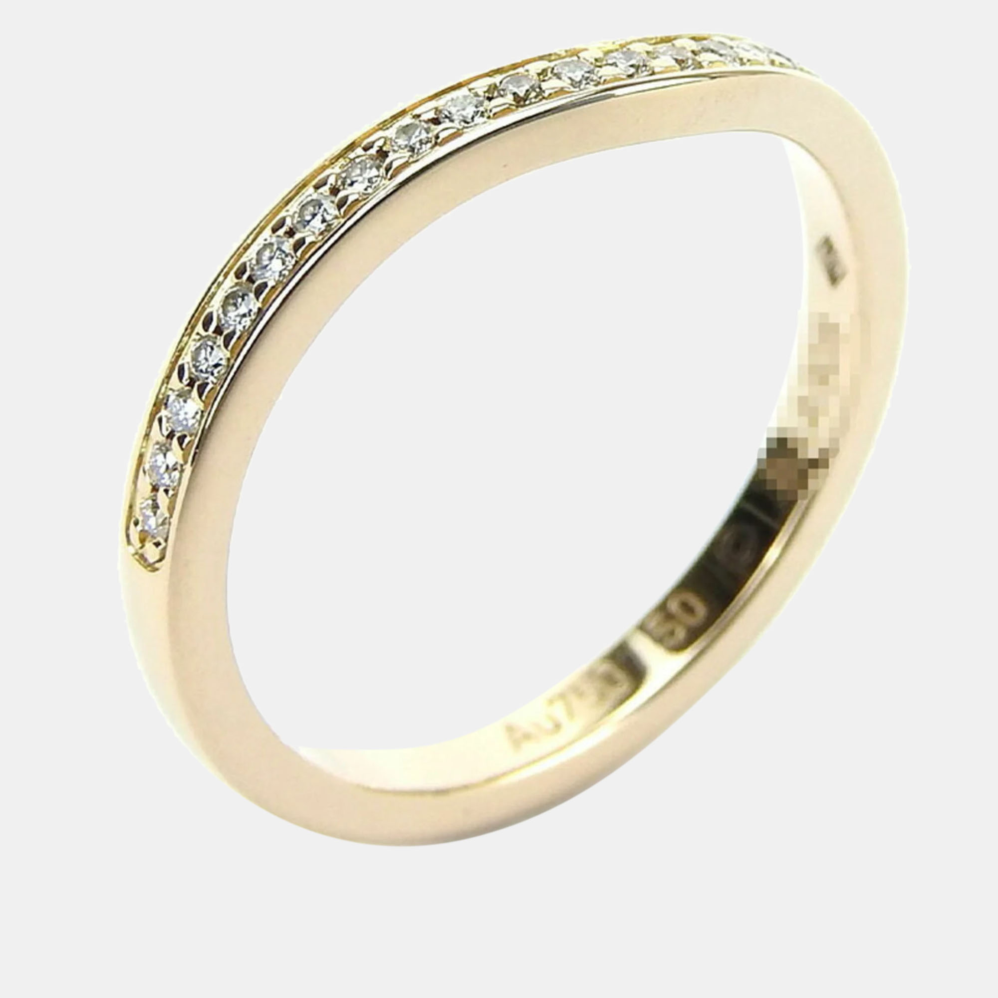 

Cartier 18K Rose Gold and Diamond Ballerine Band Ring EU 50