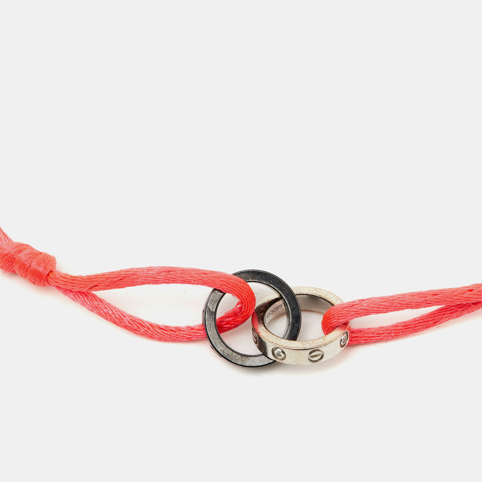 

Cartier Love Diamond Ceramic 18k White Gold Cord Bracelet