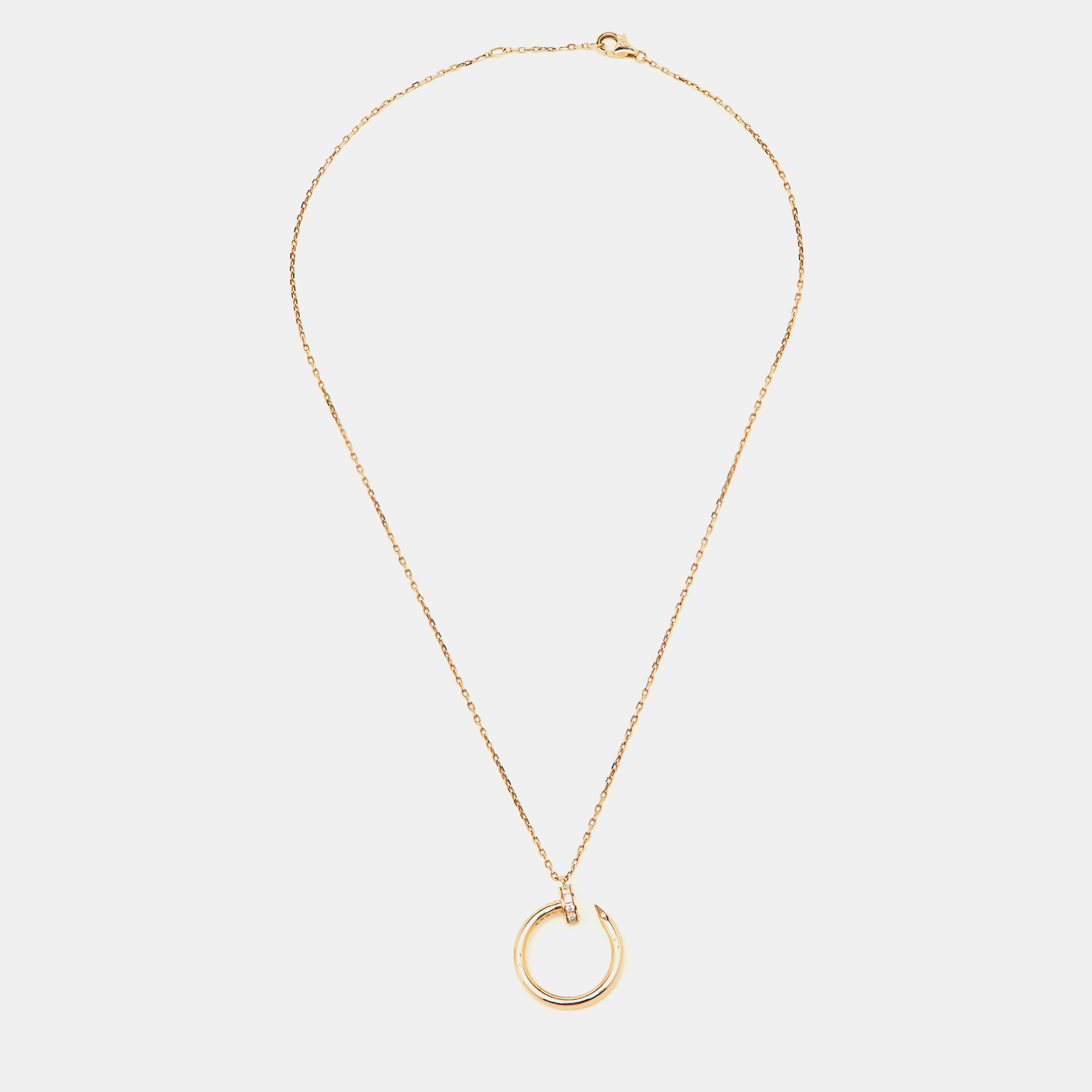 

Cartier Juste Un Clou Diamond 18k Rose Gold Necklace