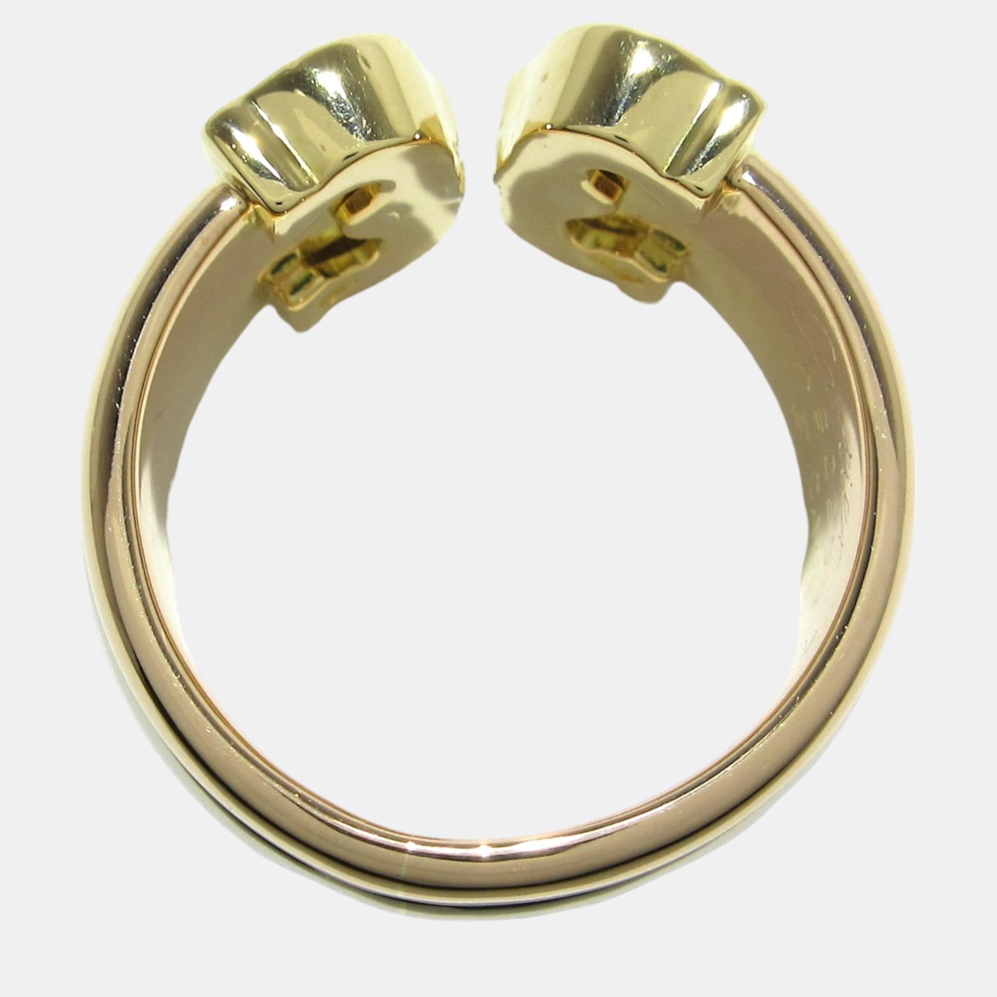 

Cartier 18K Yellow Gold Diamond Trinity Ring Size 55