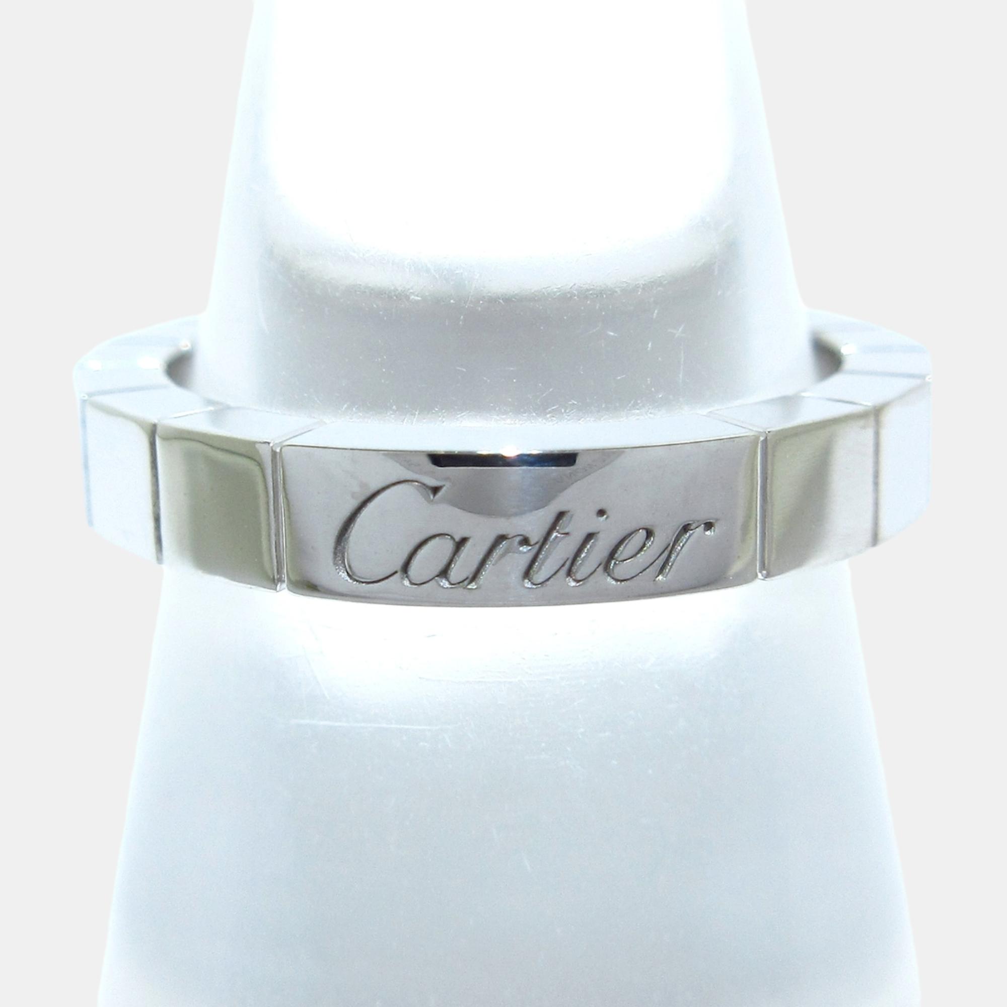 

Cartier 18K White Gold Laniere Ring Size