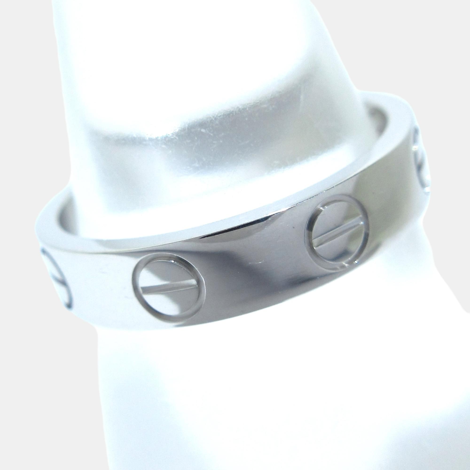 

Cartier 18k White Gold Love Ring 47