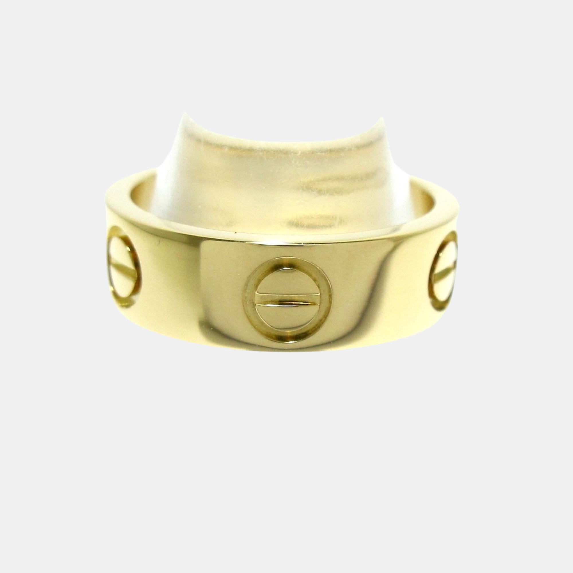 

Cartier 18k Yellow Gold Love Ring Size 49