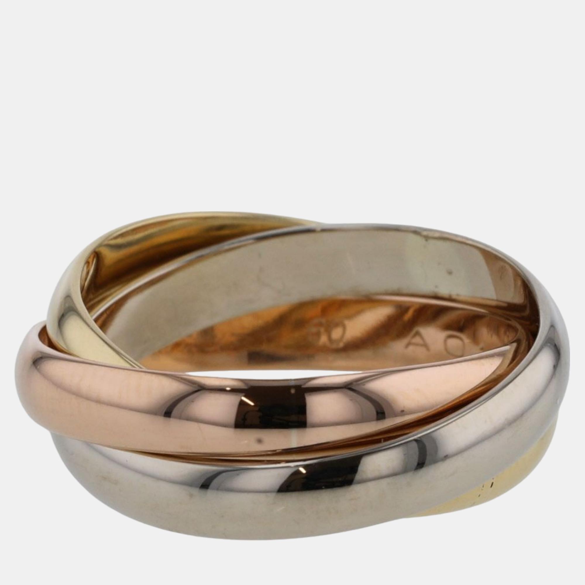 

Cartier White Gold, Yellow Gold, Rose Gold Trinity Ring 49