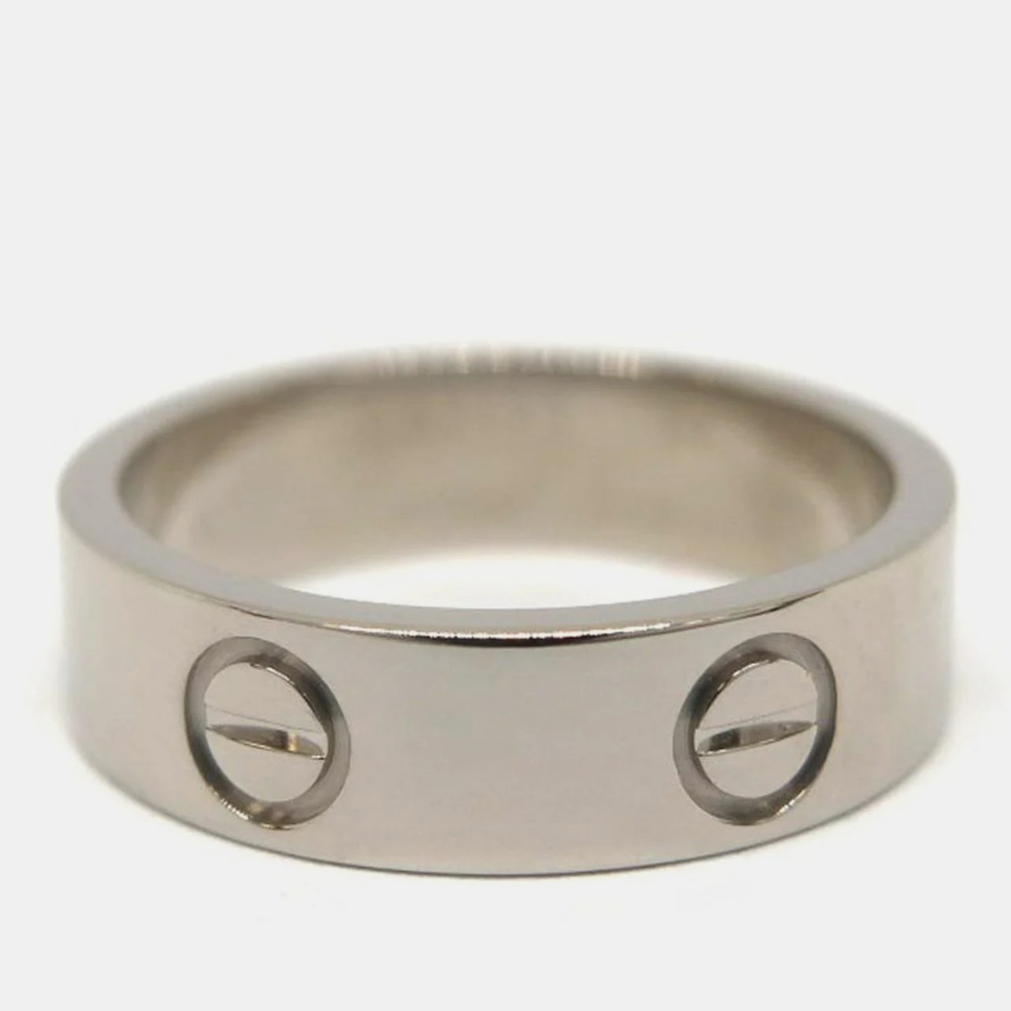 

Cartier 18K White Gold Love Band Ring EU 54