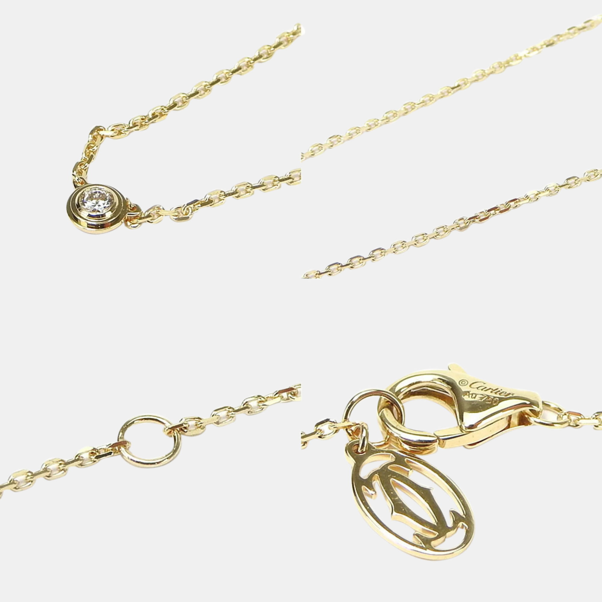 

Cartier 18K Yellow Gold and Diamond D'amour Pendant Necklace