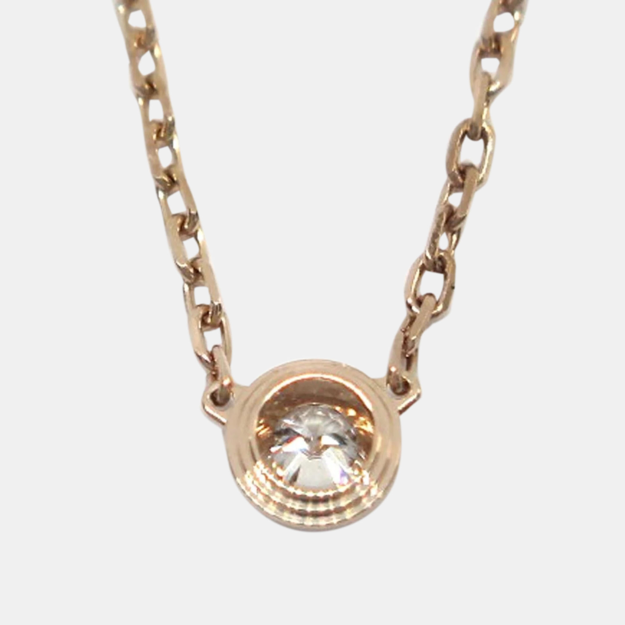 

Cartier 18K Rose Gold and Diamond D'amour Pendant Necklace