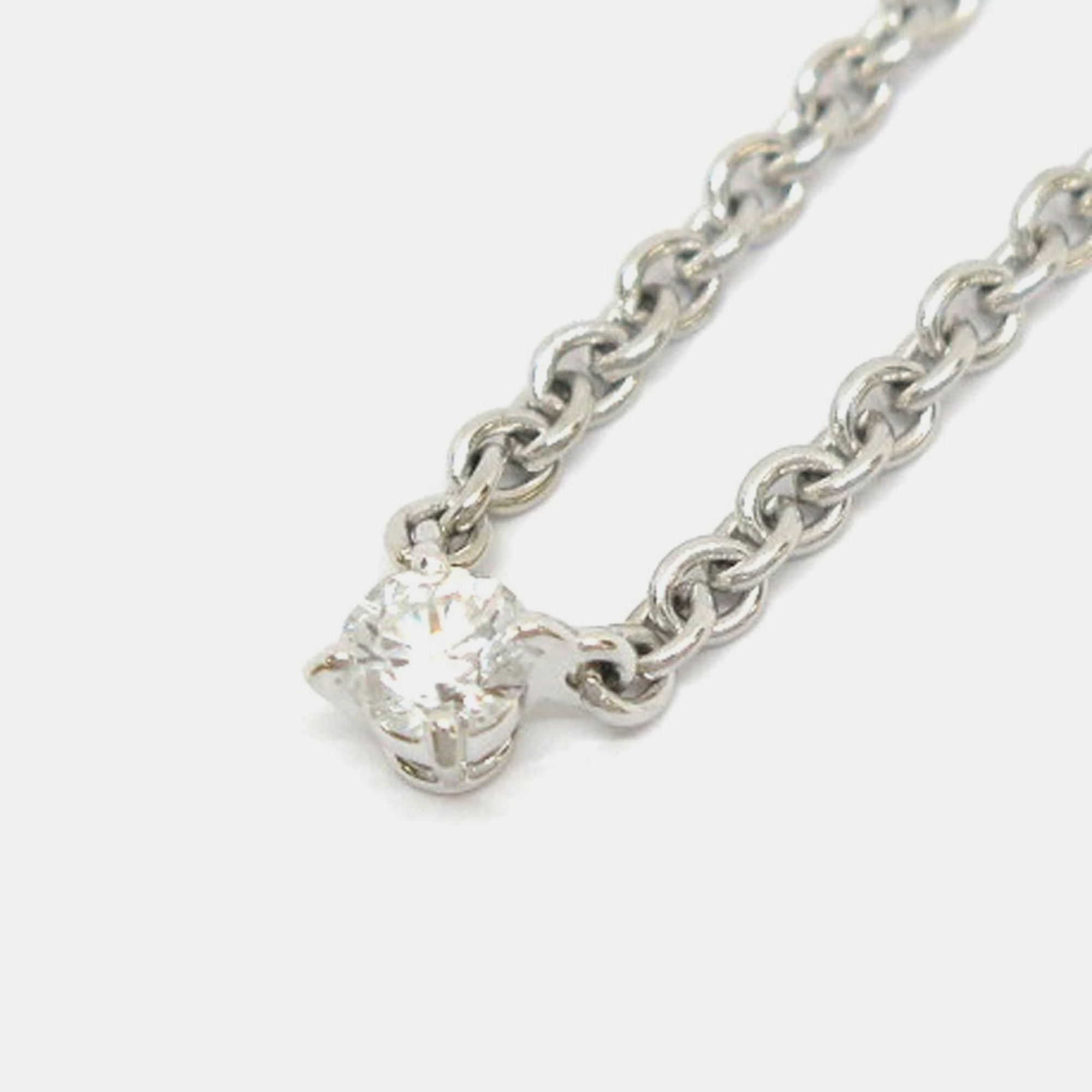 

Cartier 18K White Gold and Diamond Solitaire 1895 Pendant Necklace