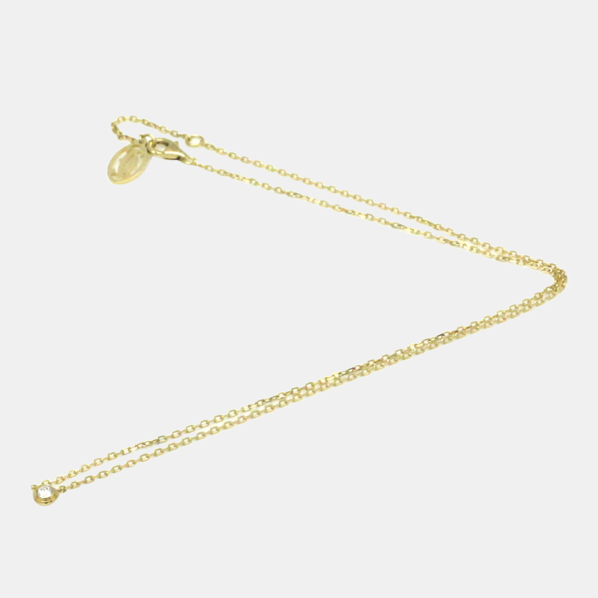

Cartier 18K Yellow Gold and Diamond D'amour Pendant Necklace