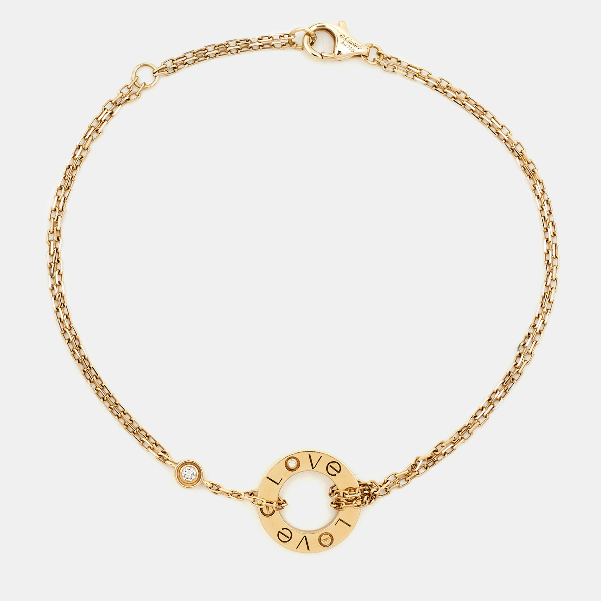 

Cartier Love Diamond 18k Yelllow Gold Bracelet