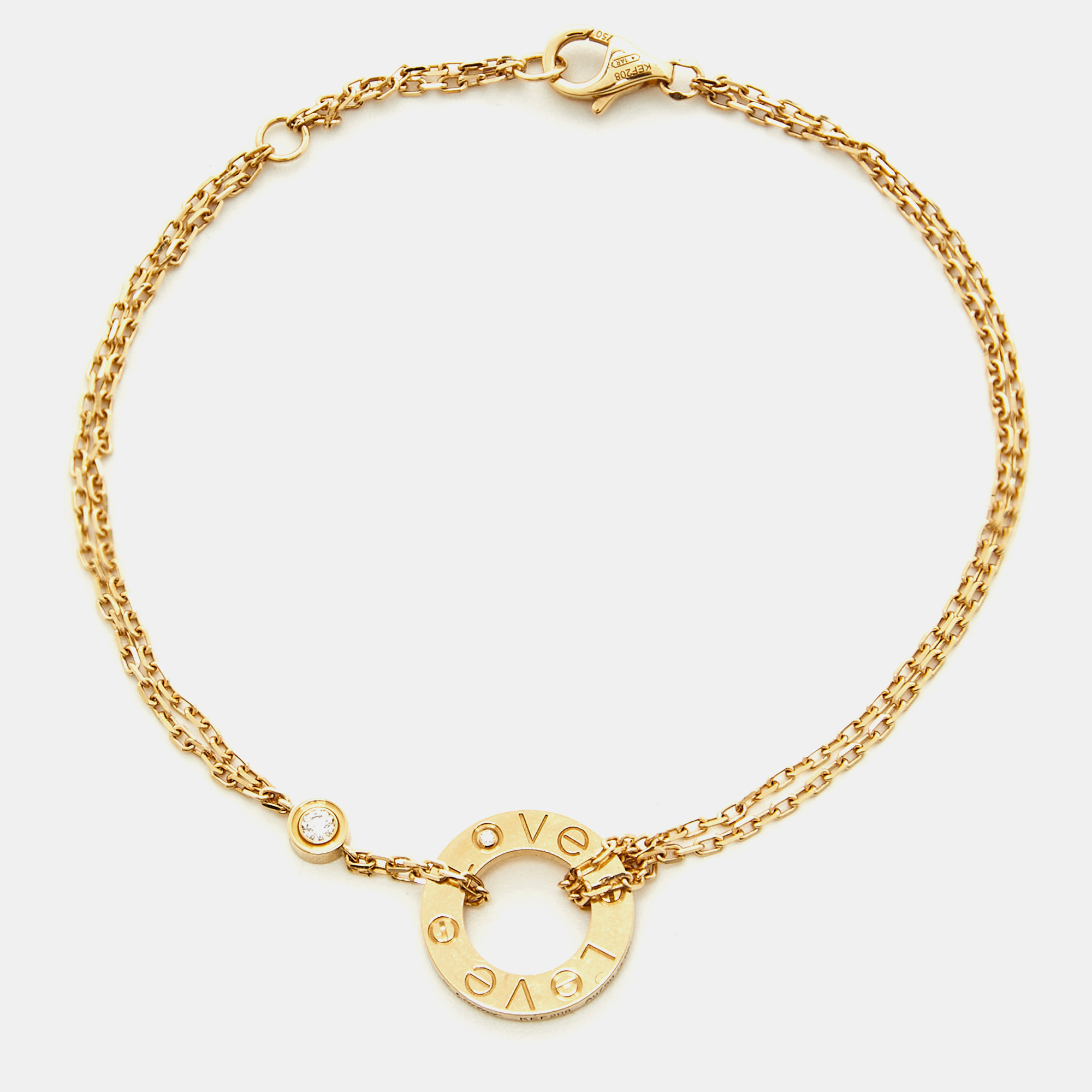 

Cartier Love Diamond 18k Yellow Gold Bracelet