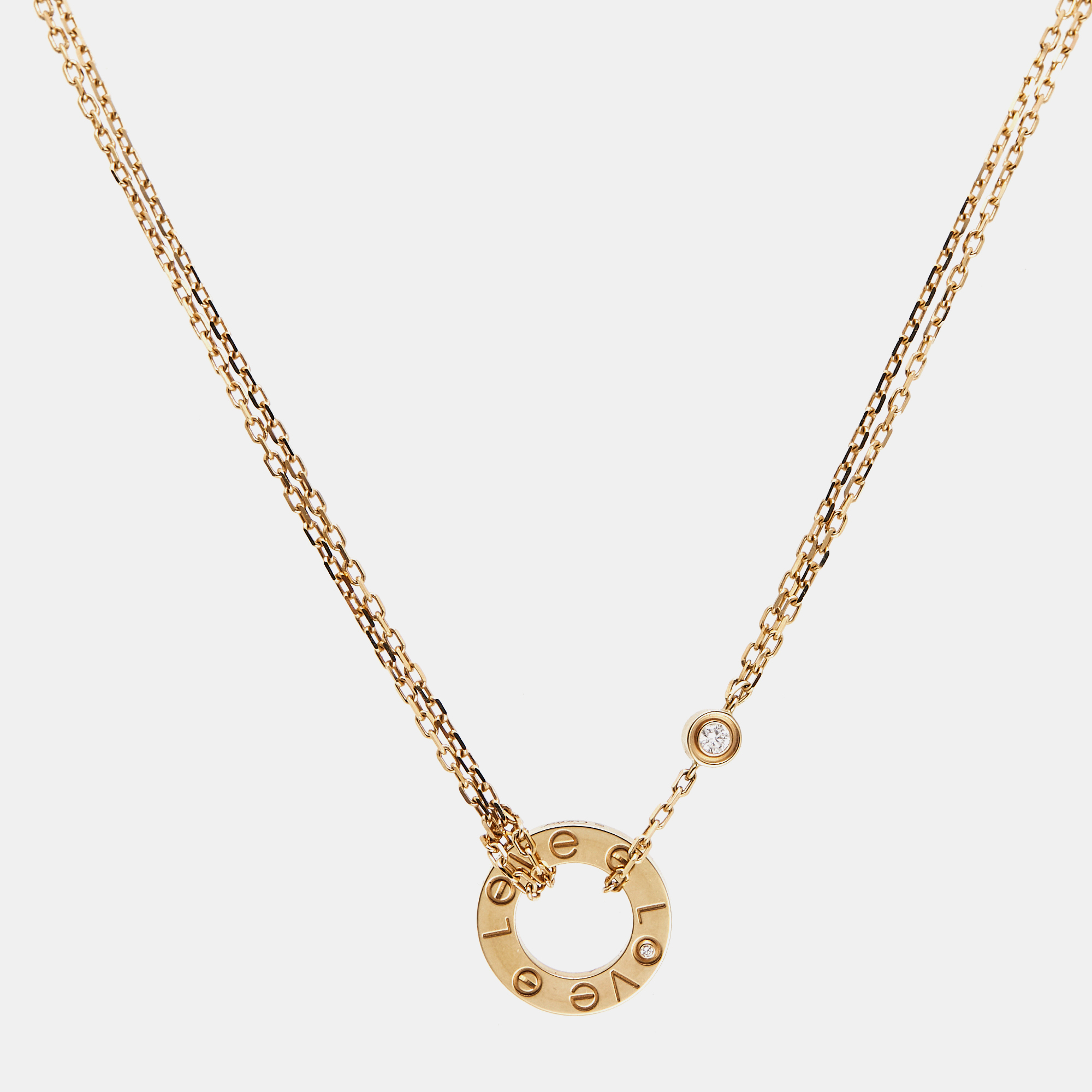 

Cartier Love Diamond 18k Yellow Gold Necklace