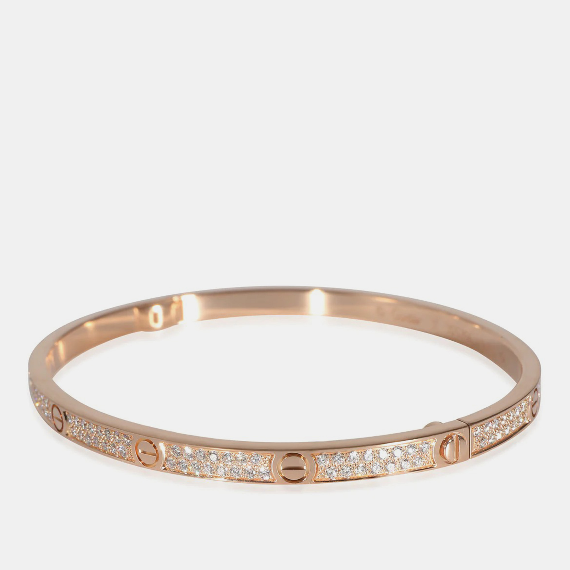 

Cartier Love Bracelet in 18k Rose Gold 0.95 CTW