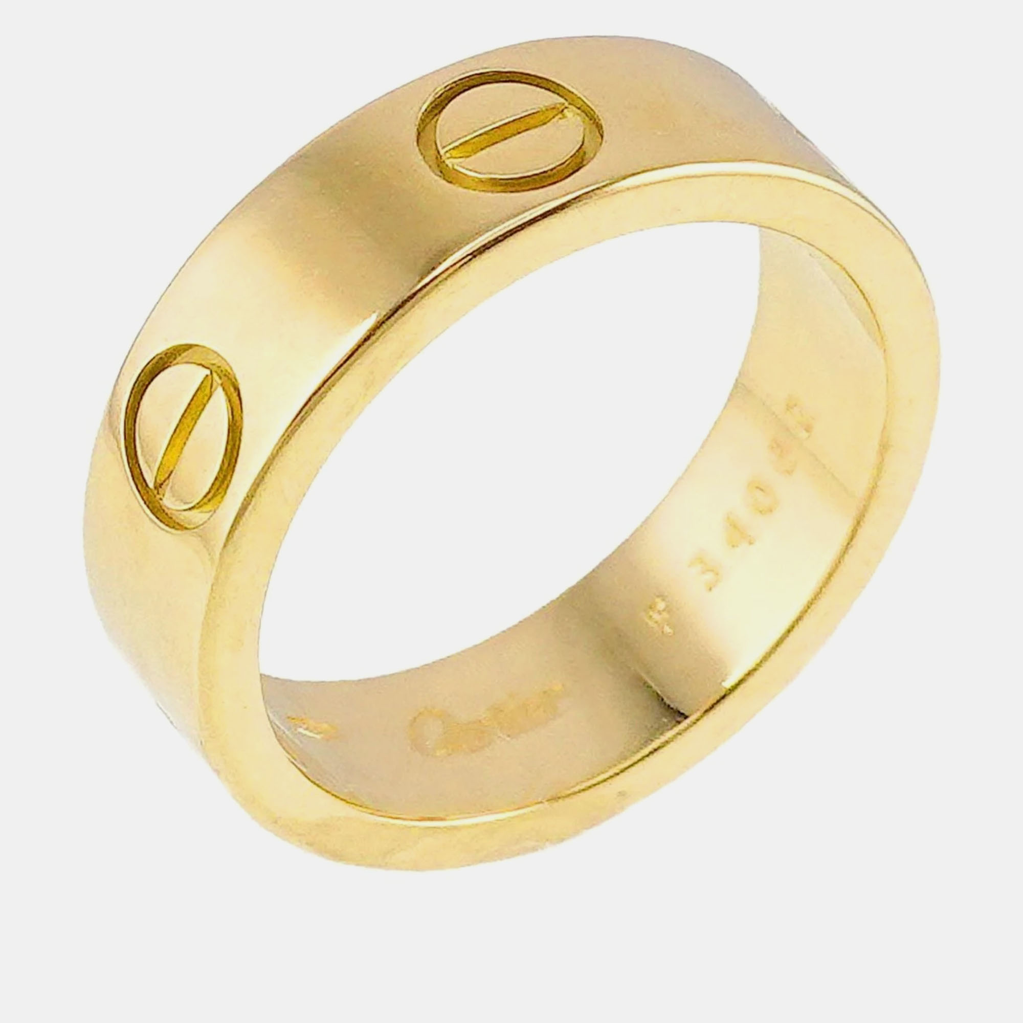 

Cartier 18K Yellow Gold Love Band Ring EU 51