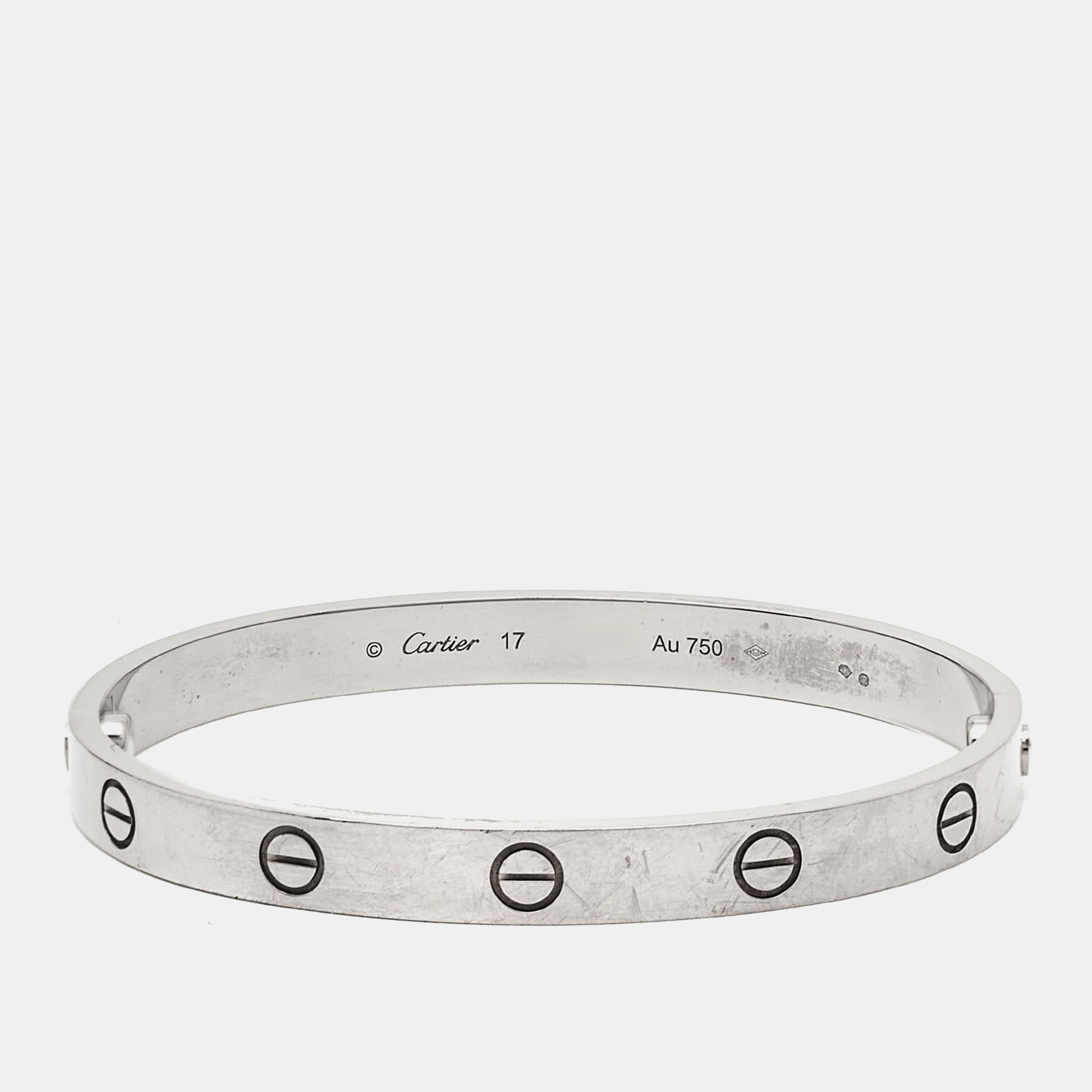 

Cartier Love 18k White Gold Bracelet 17