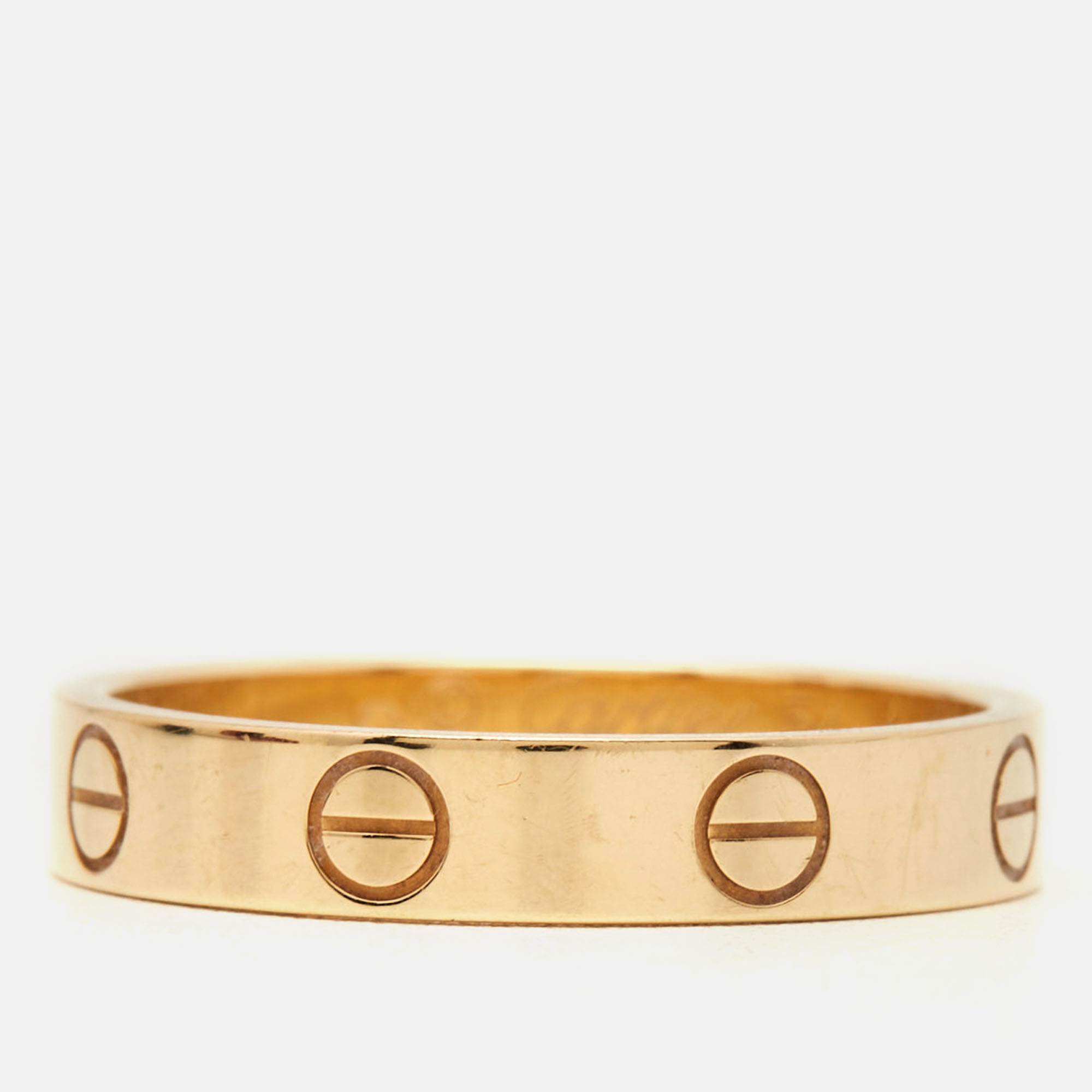 

Cartier Love 18k Yellow Gold Wedding Band Ring Size