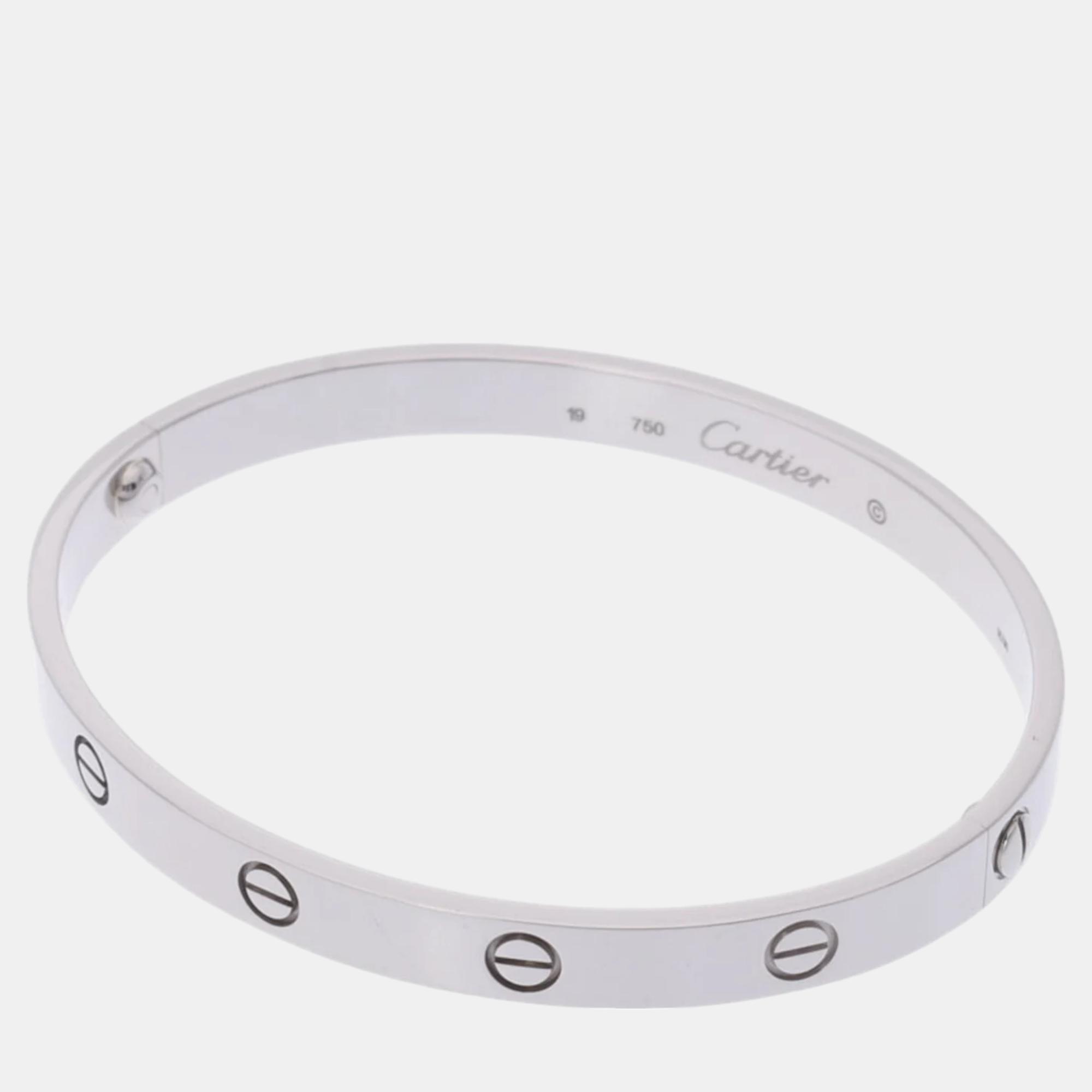 

Cartier 18K White Gold Love Bangle Bracelet