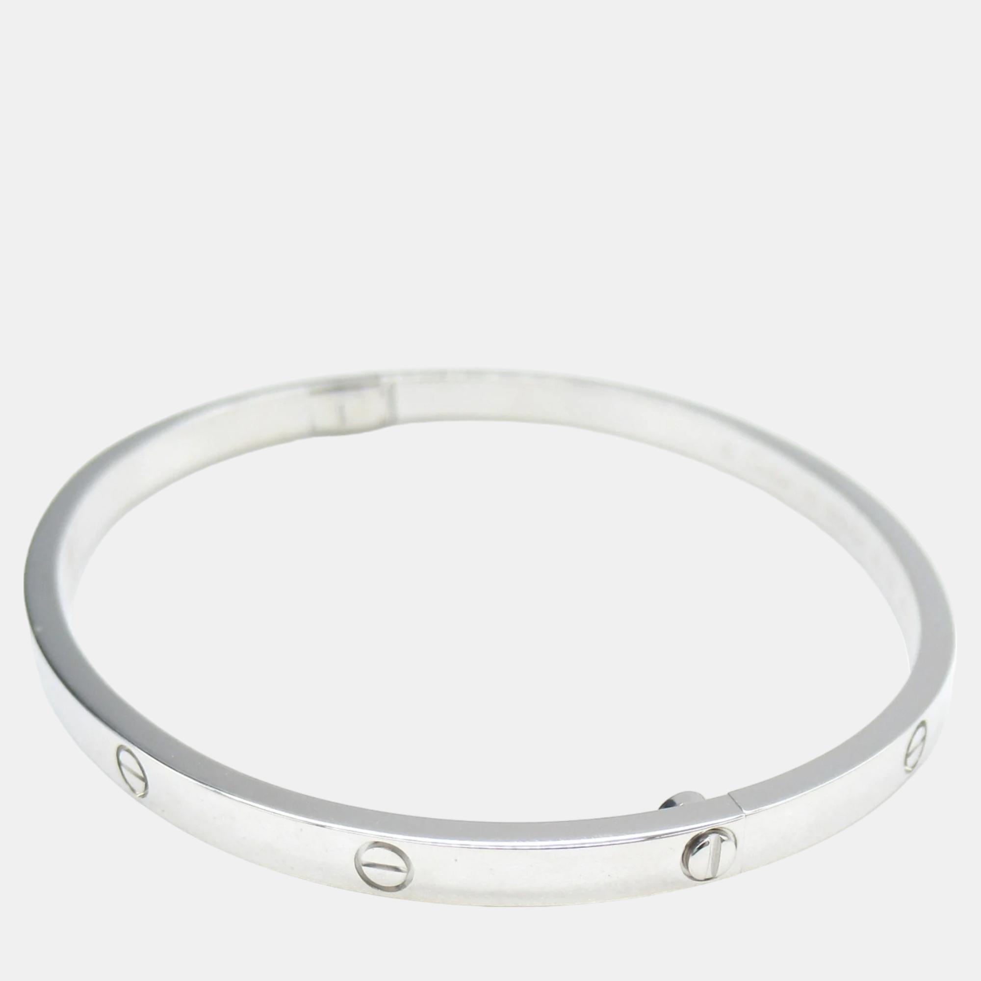 

Cartier 18K White Gold Love Bangle Bracelet