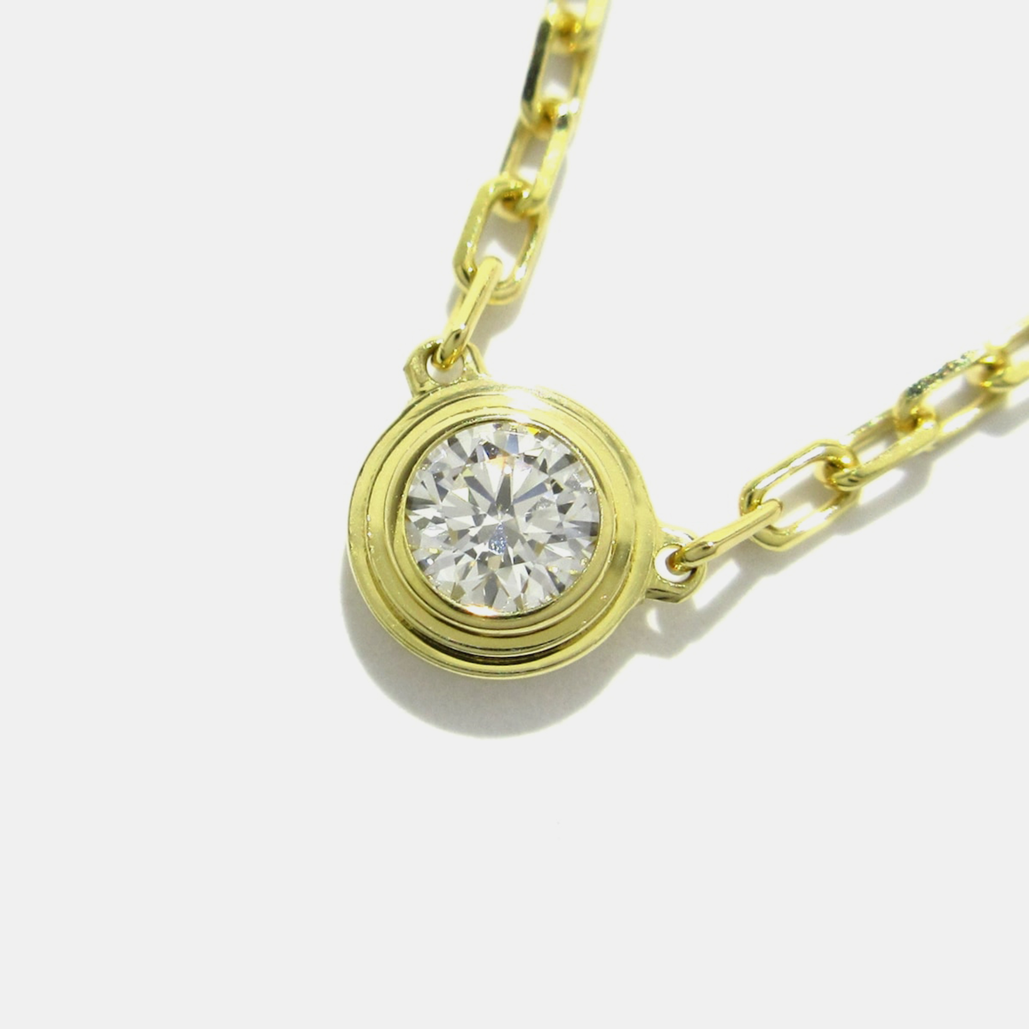 

Cartier 18K Yellow Gold and Diamond Diamants Légers Pendant Necklace