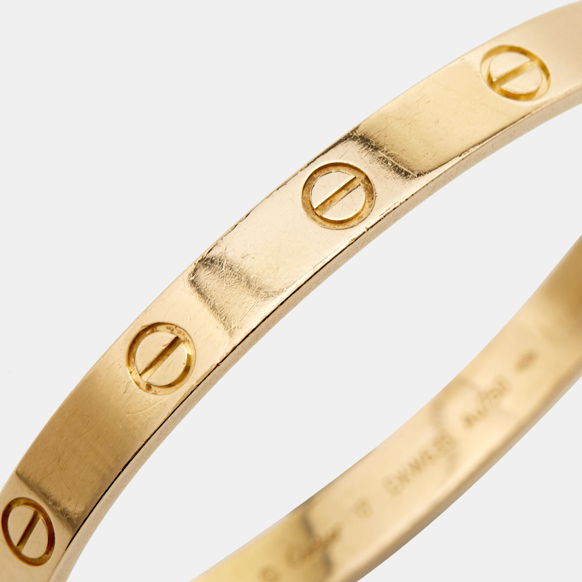 

Cartier Love 18k Yellow Gold Bracelet 17