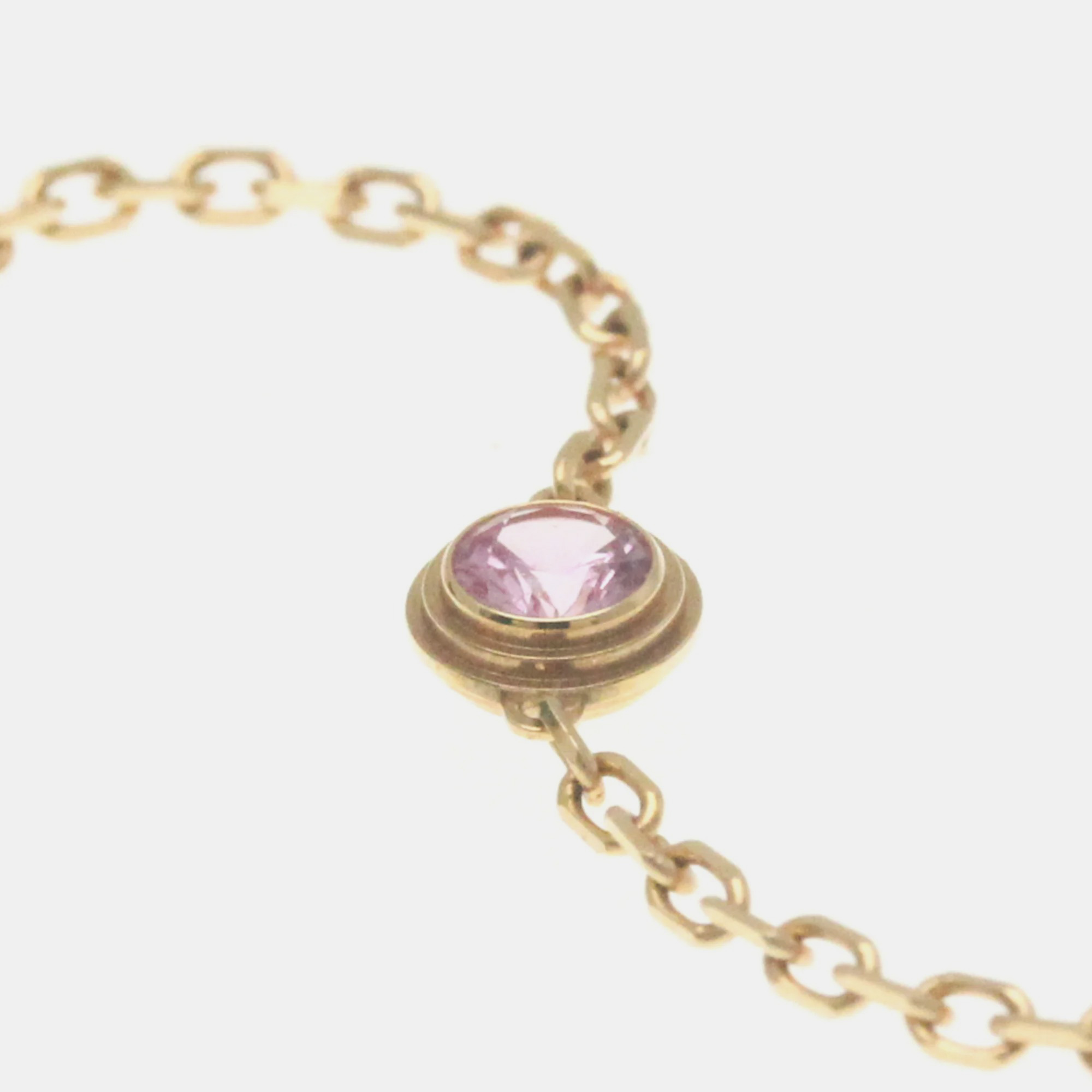 

Cartier 18K Rose Gold and Sapphire d'Amour Chain Bracelet