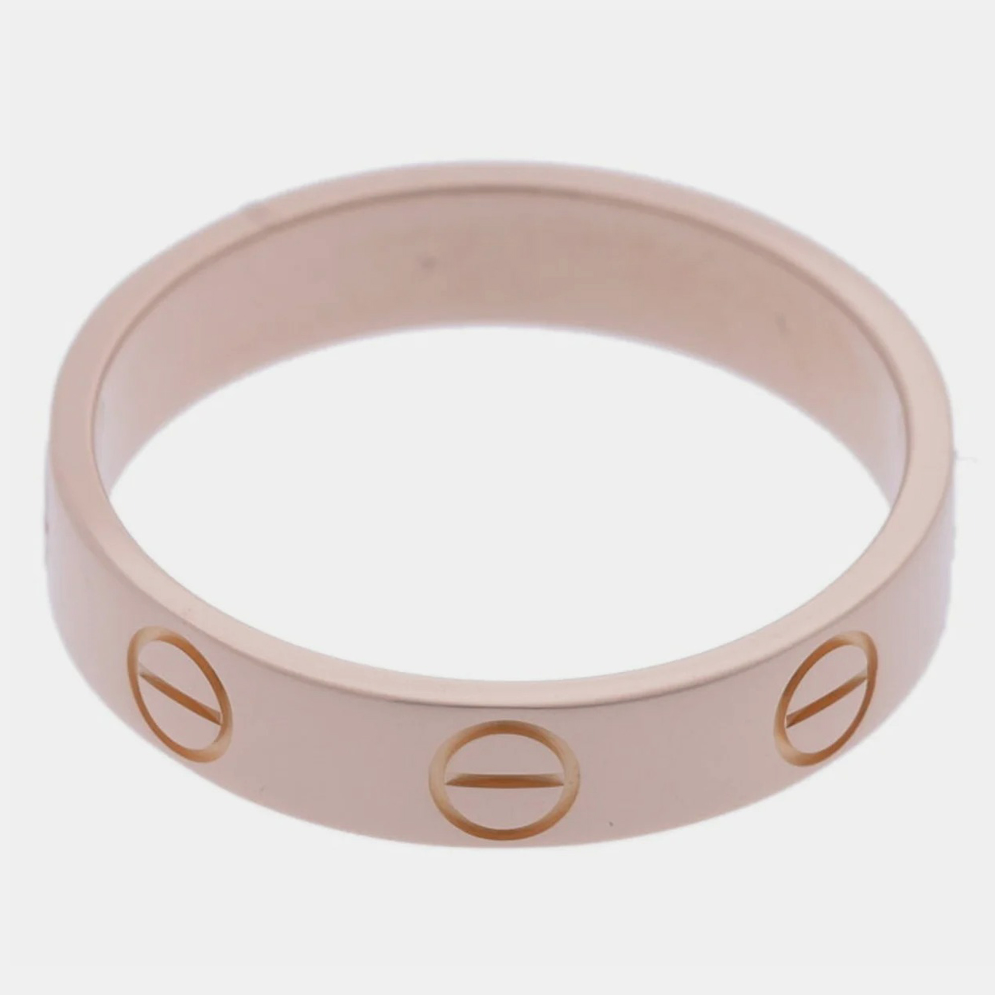 

Cartier 18K Rose Gold Love Band Ring EU 49