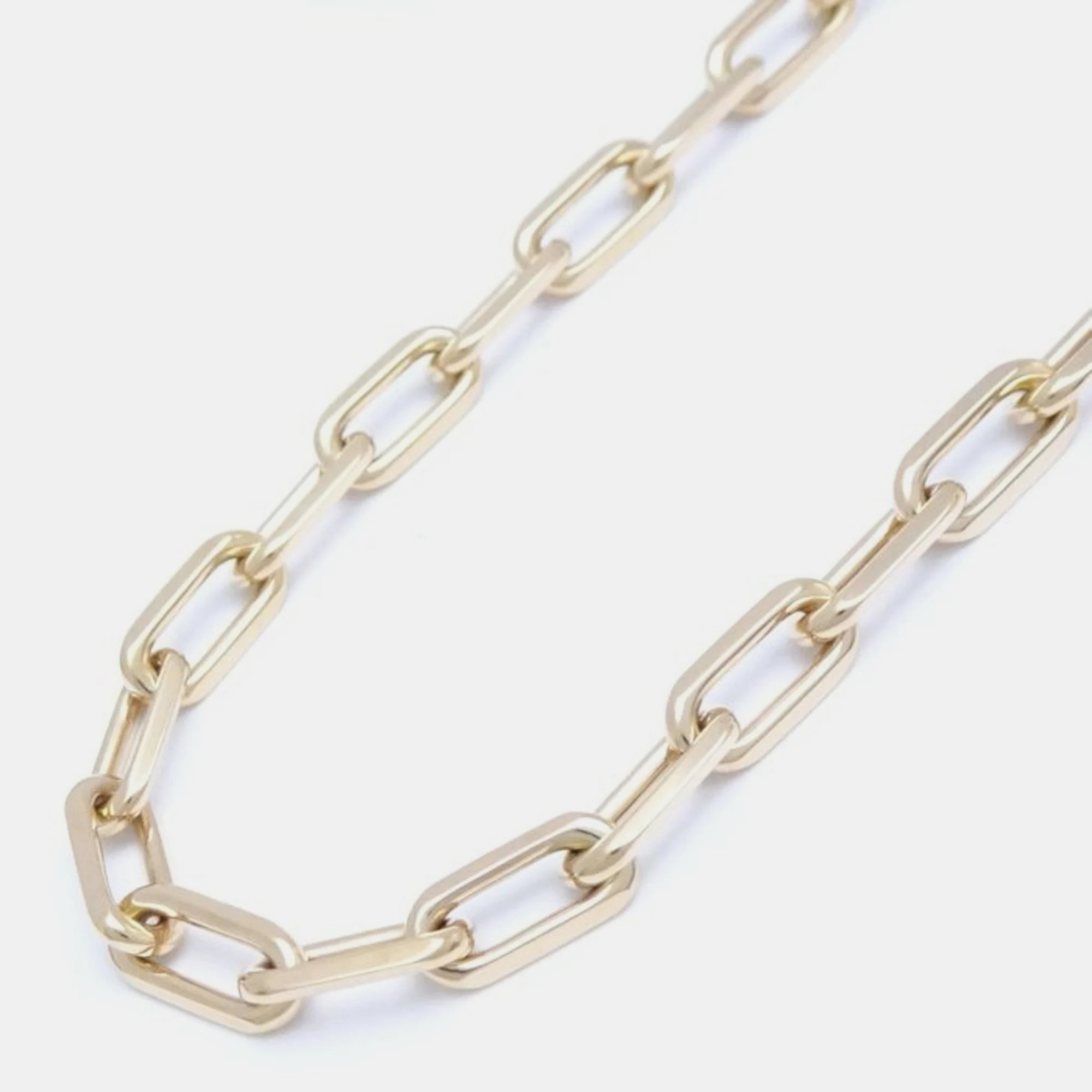 Pre-owned Cartier Link Chain Necklace In Yellow