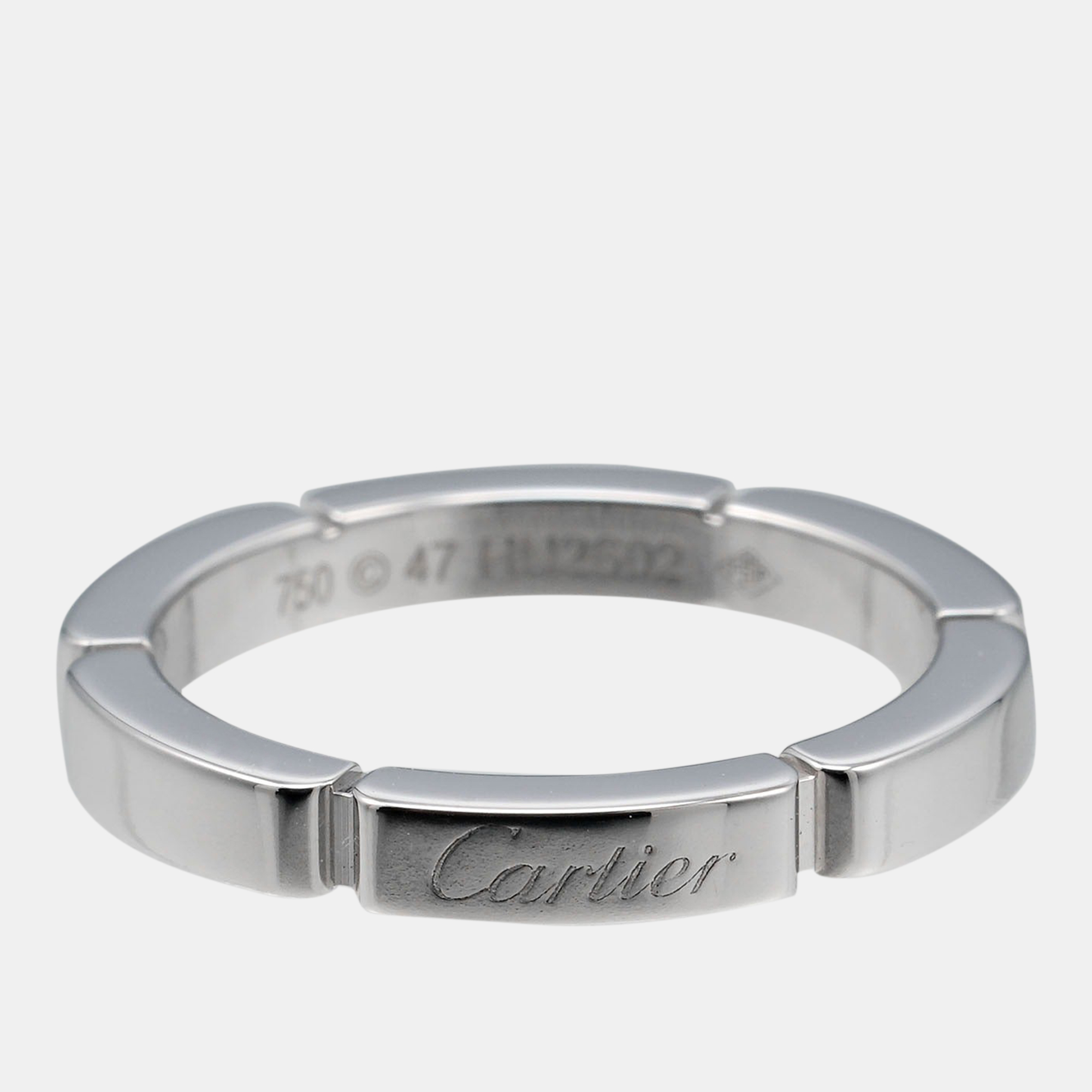 

Cartier White Gold Maillon panthere Ring Size 47