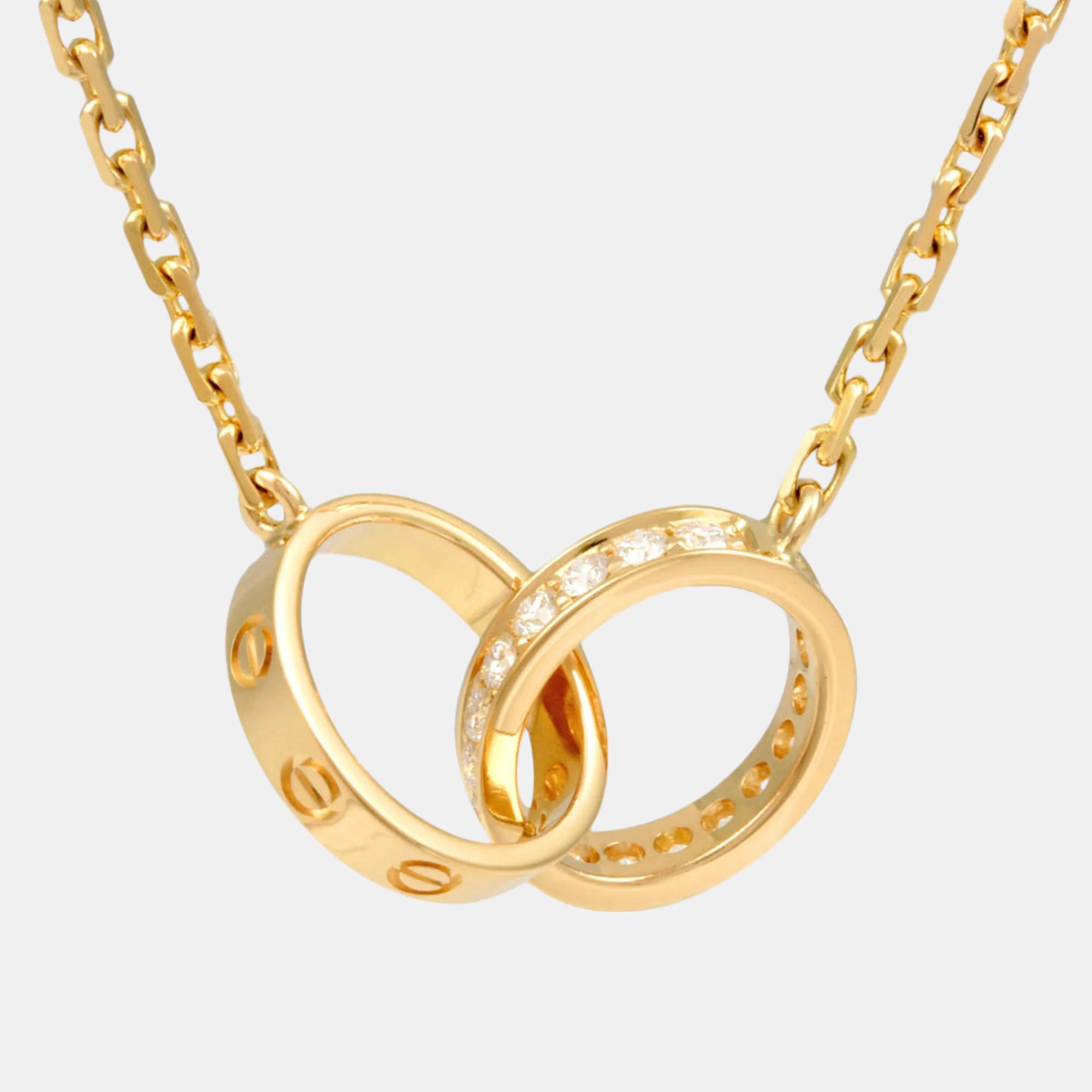 

Cartier 18K Yellow Gold, Diamond Love Pendant Necklace