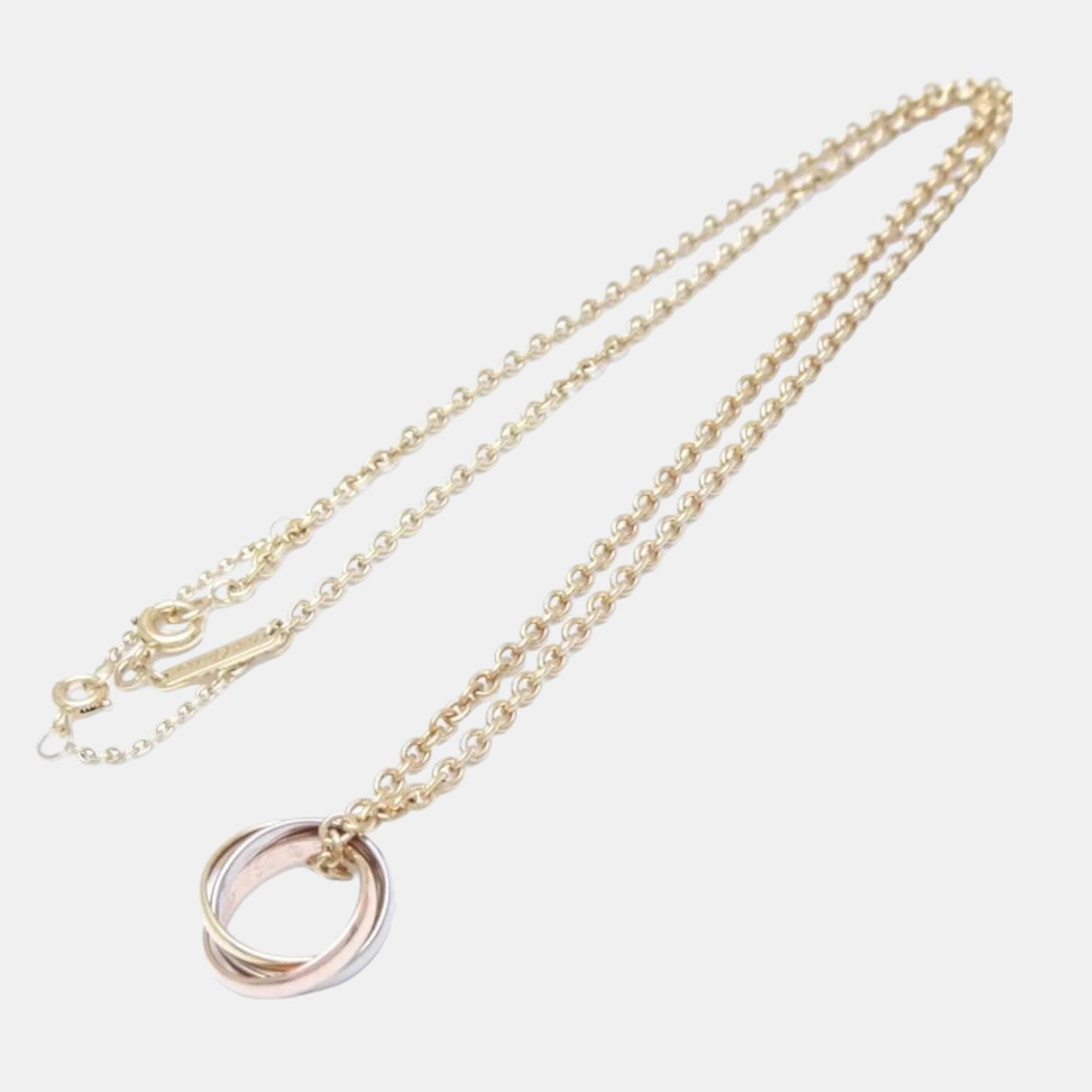 

Cartier 18K Yellow, Rose, White Gold Baby Trinity Pendant Necklace