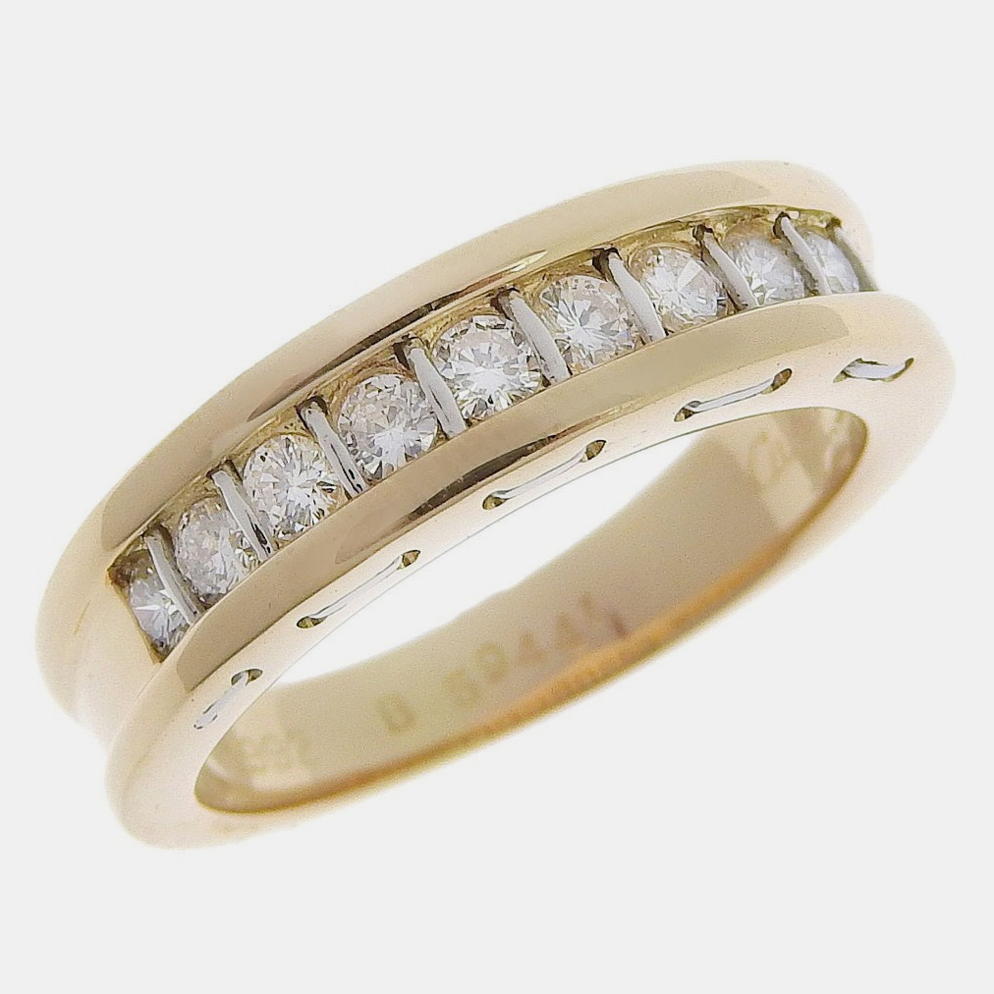 

Cartier 18K Yellow Gold and Diamond Band Ring EU 53