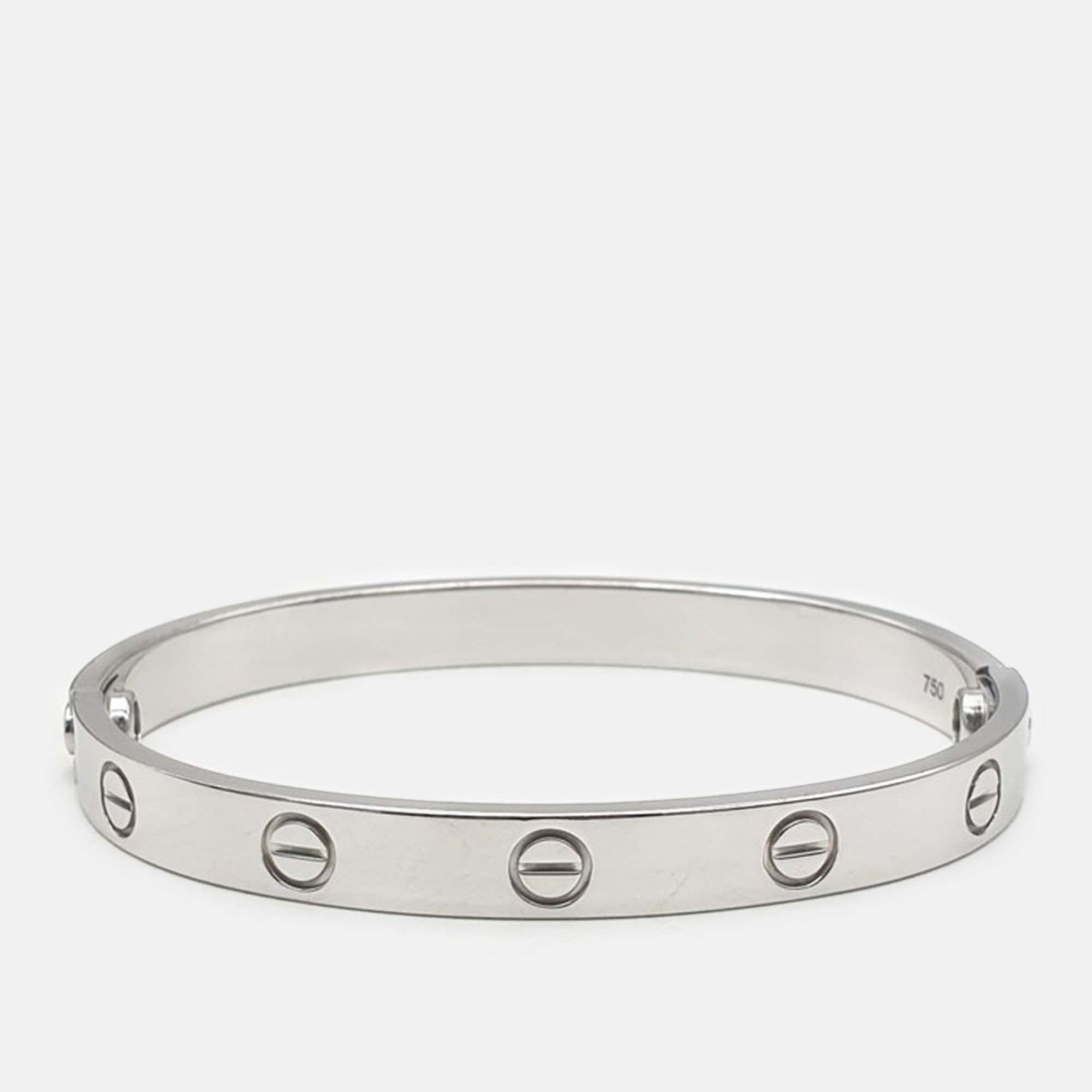 

Cartier 18K White Gold Love Bangle Bracelet