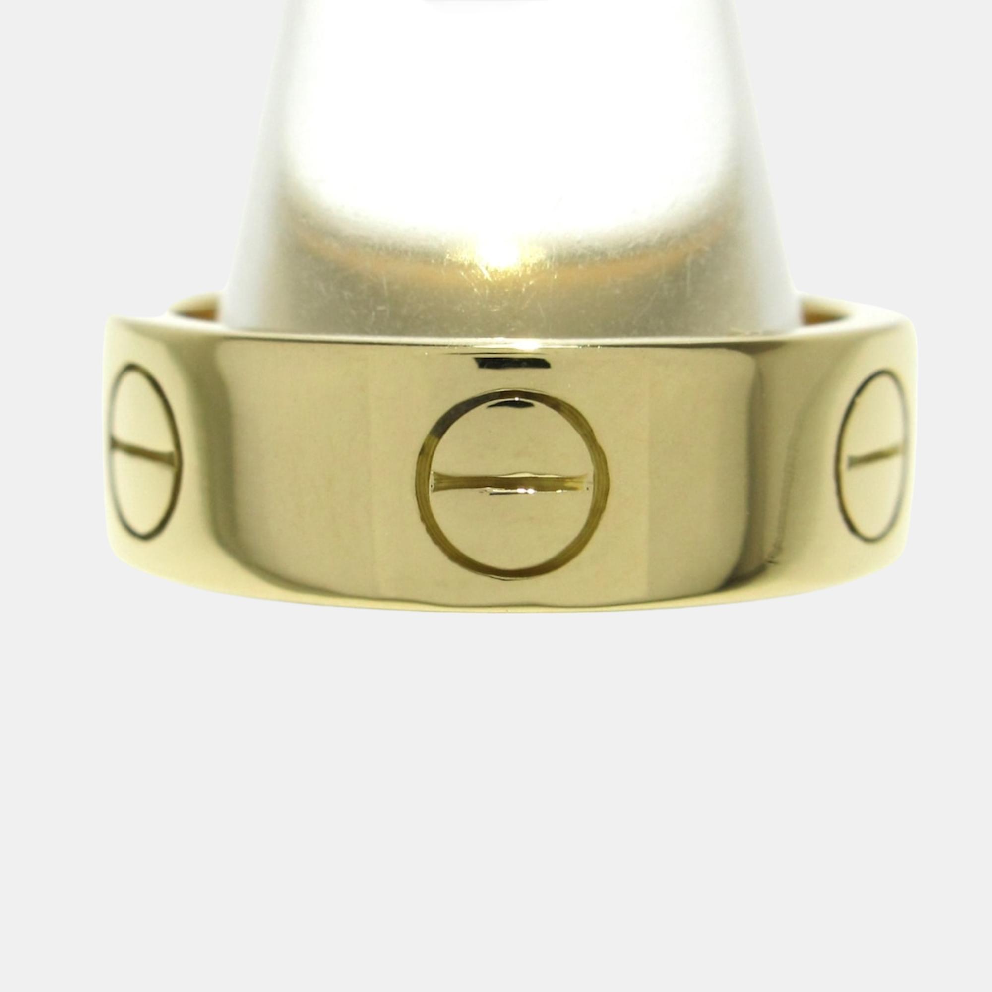

Cartier Love 18K Yellow Gold Rings 4.5