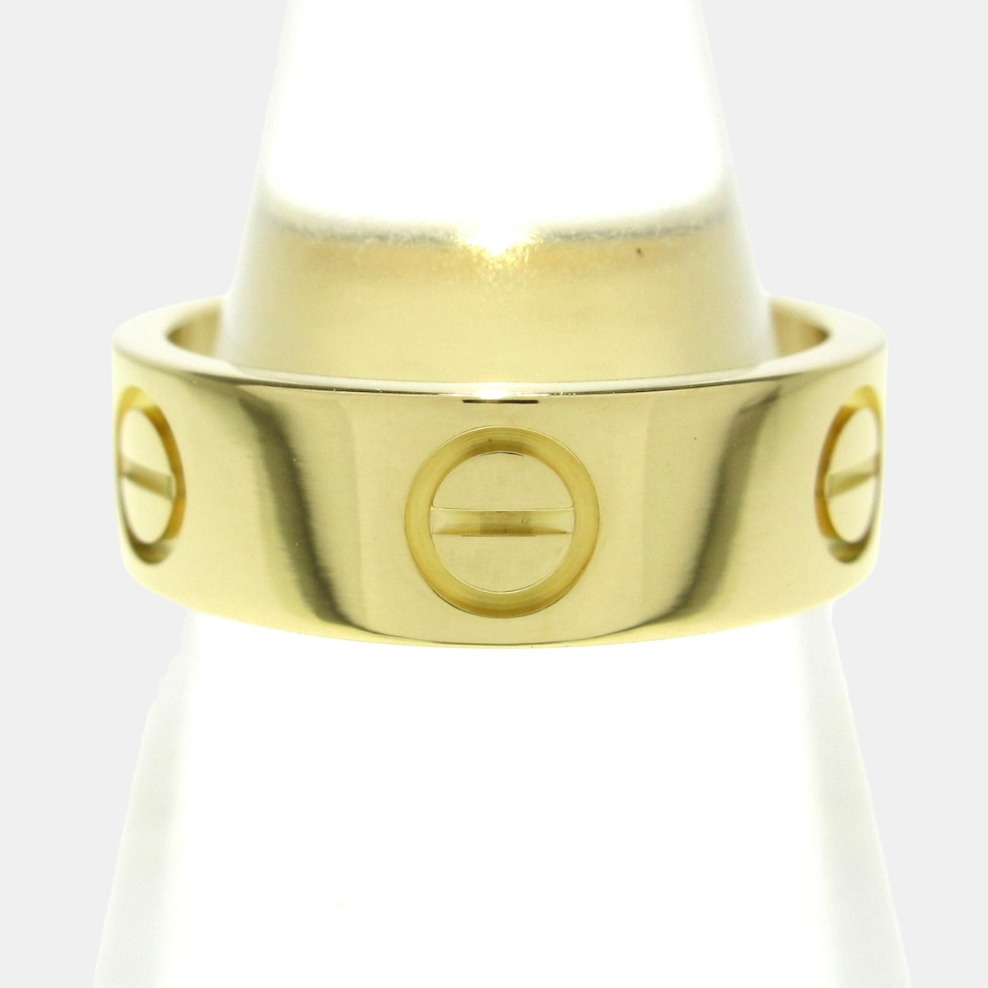 

Cartier 18k Yellow Gold Love Rings US 5