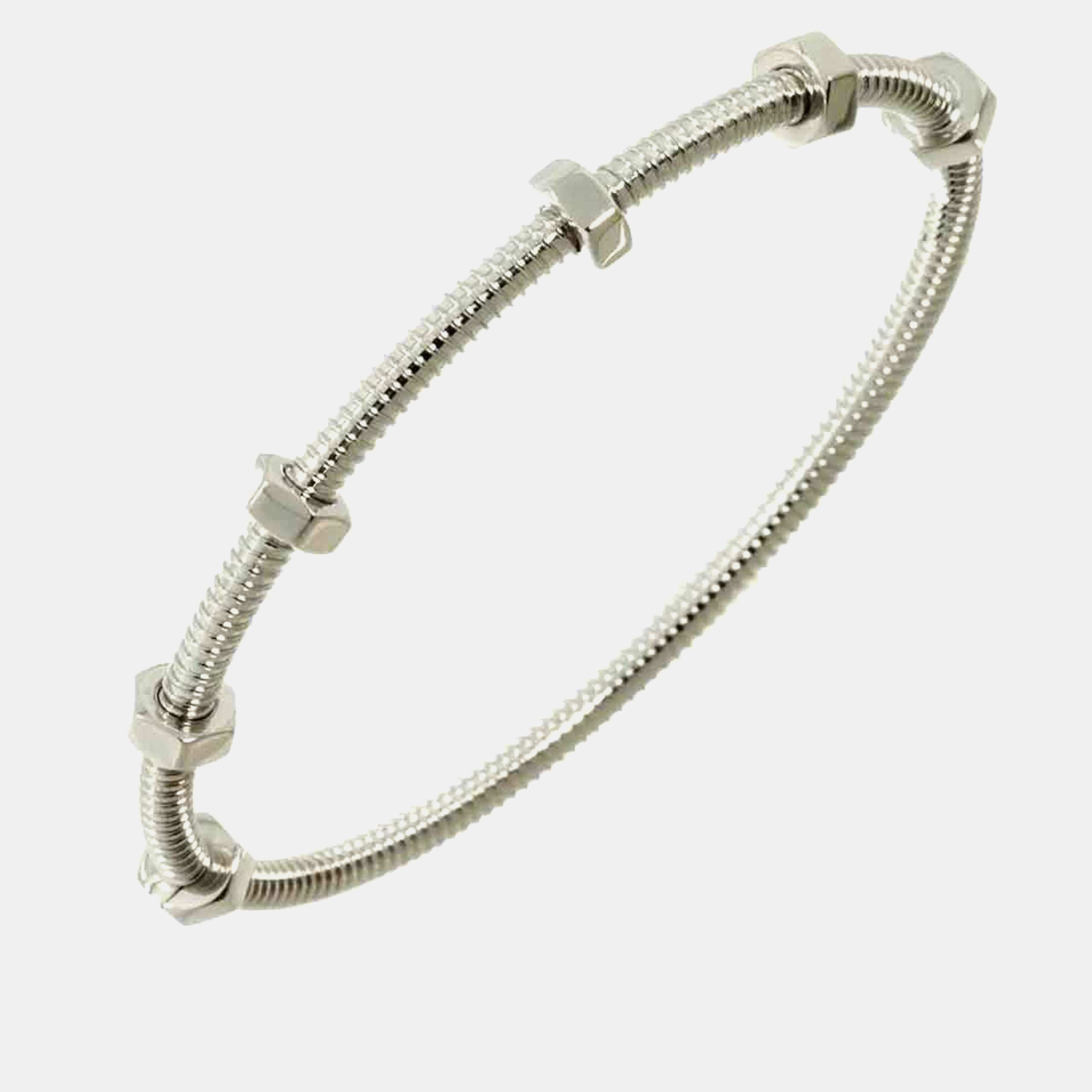 

Cartier 18K White Gold Ecrou De Cartier Bangle Bracelet