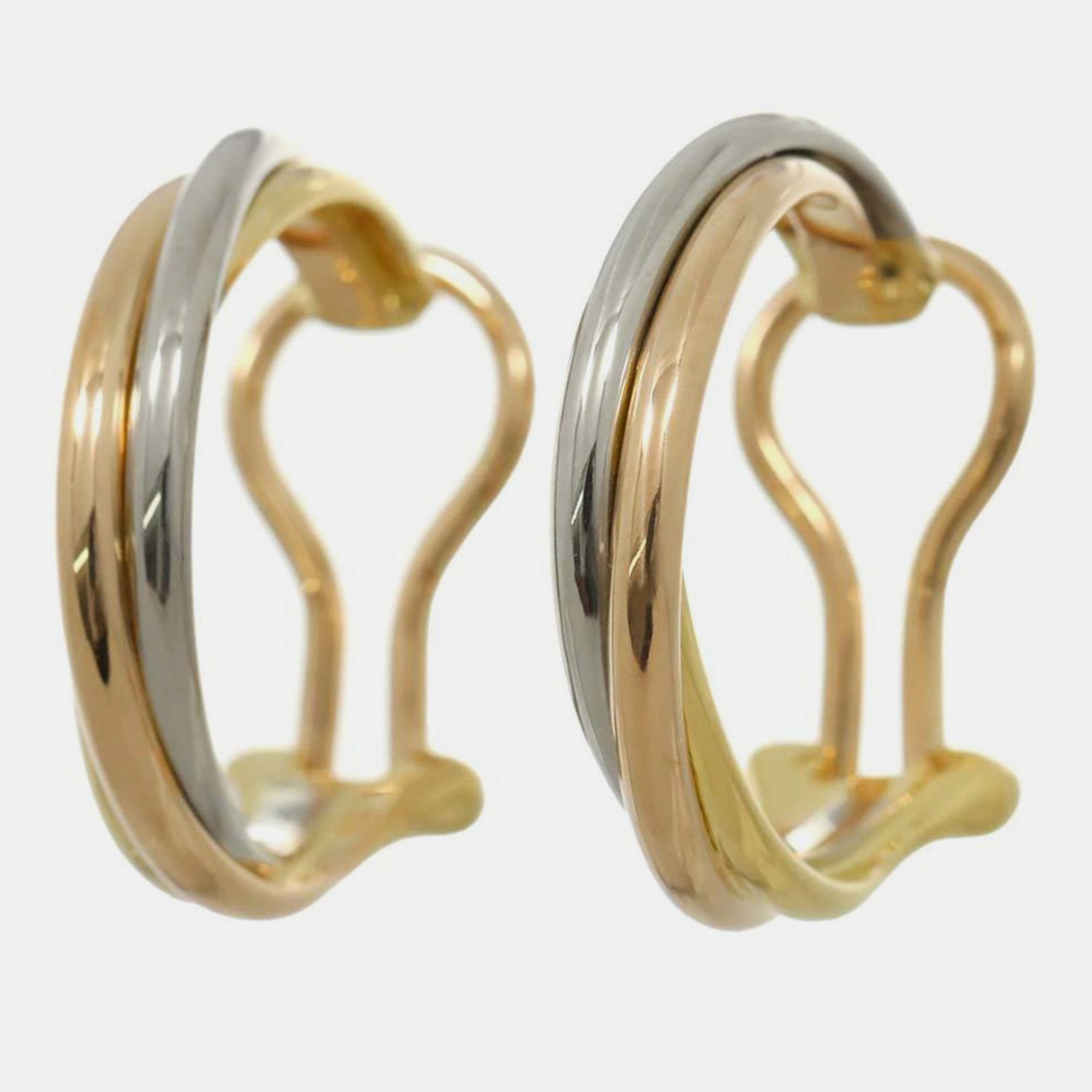 

Cartier 18K Yellow, Rose, White Gold Trinity Clip Earrings