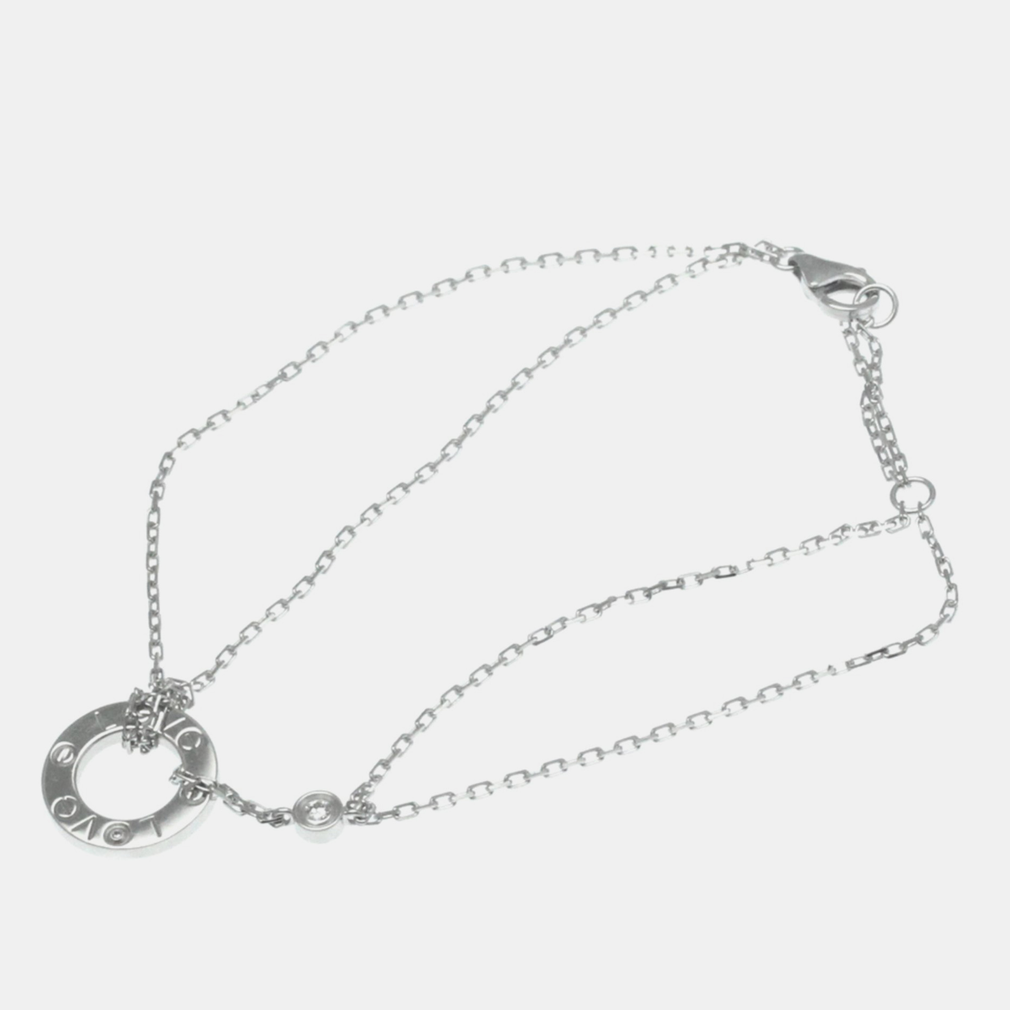 

Cartier 18K White Gold and Diamond Chain Bracelet