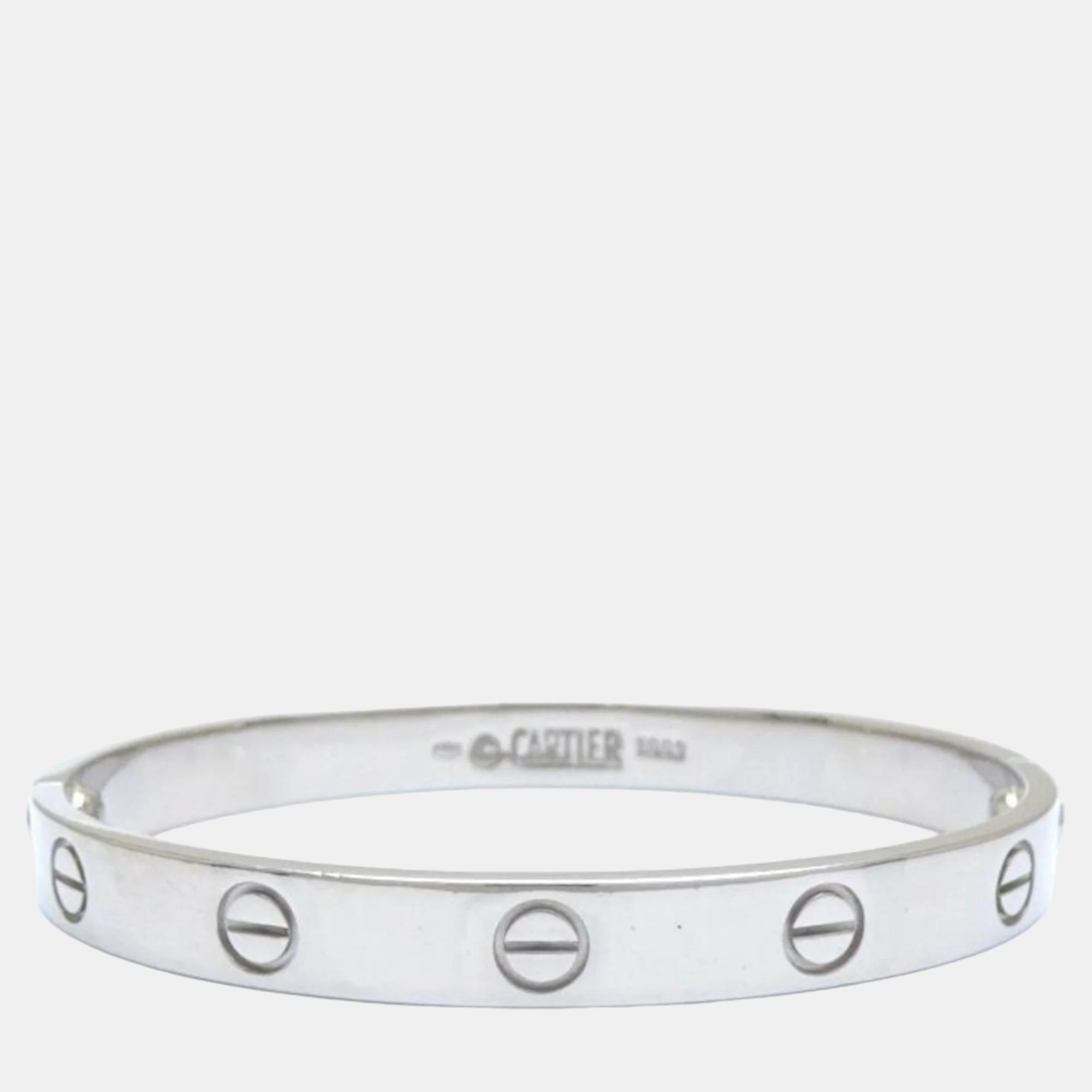 

Cartier 18K White Gold Love Bangle Bracelet