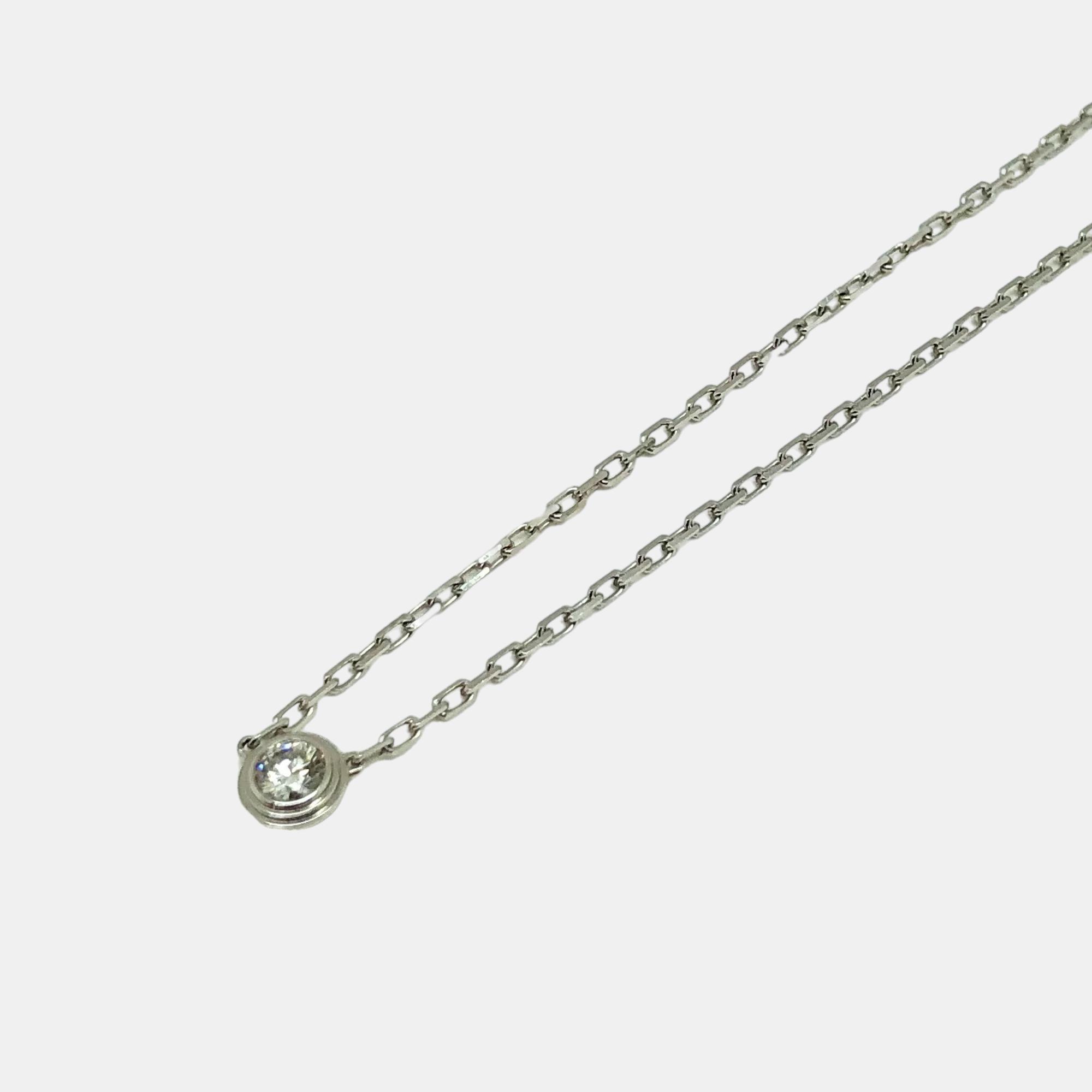 Discover the epitome of elegance with this Cartier necklace. Meticulously crafted with timeless design and artisanal excellence it encapsulates exclusivity. Elevate any outfit with a symbol of enduring value and exquisite craftsmanship.