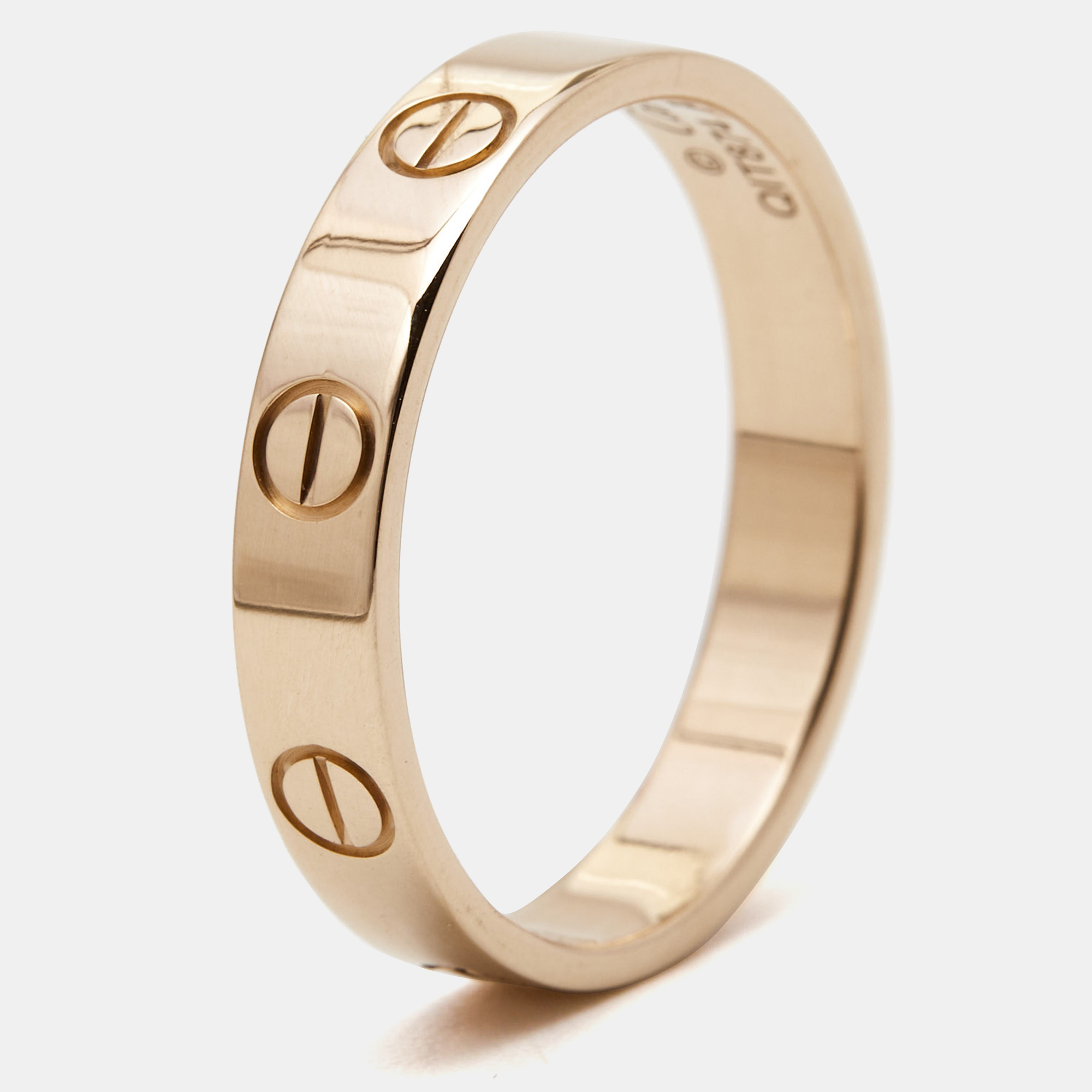 

Cartier Love 18k Rose Gold Wedding Band Ring Size