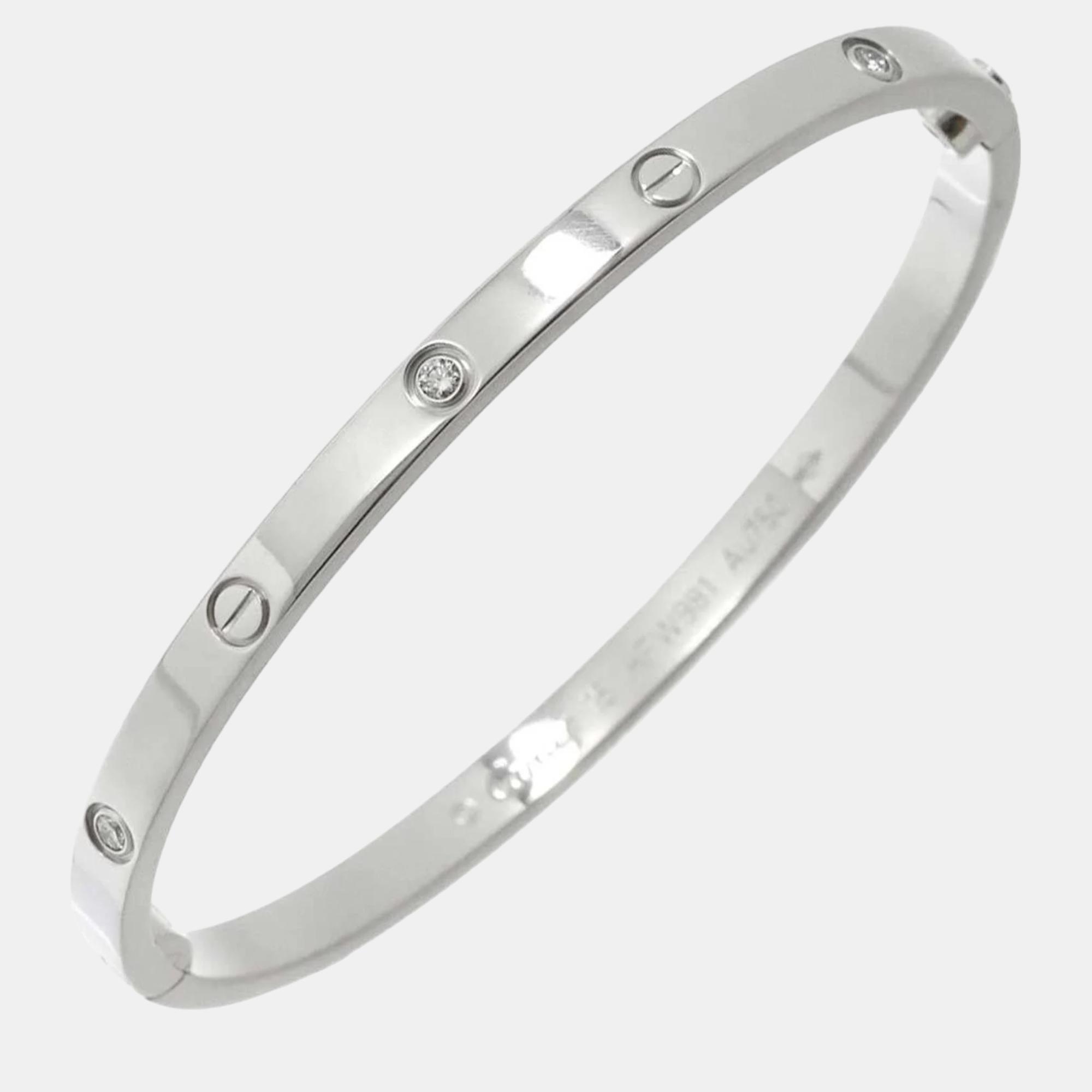 

Cartier 18K White Gold and Diamond Love Bracelet