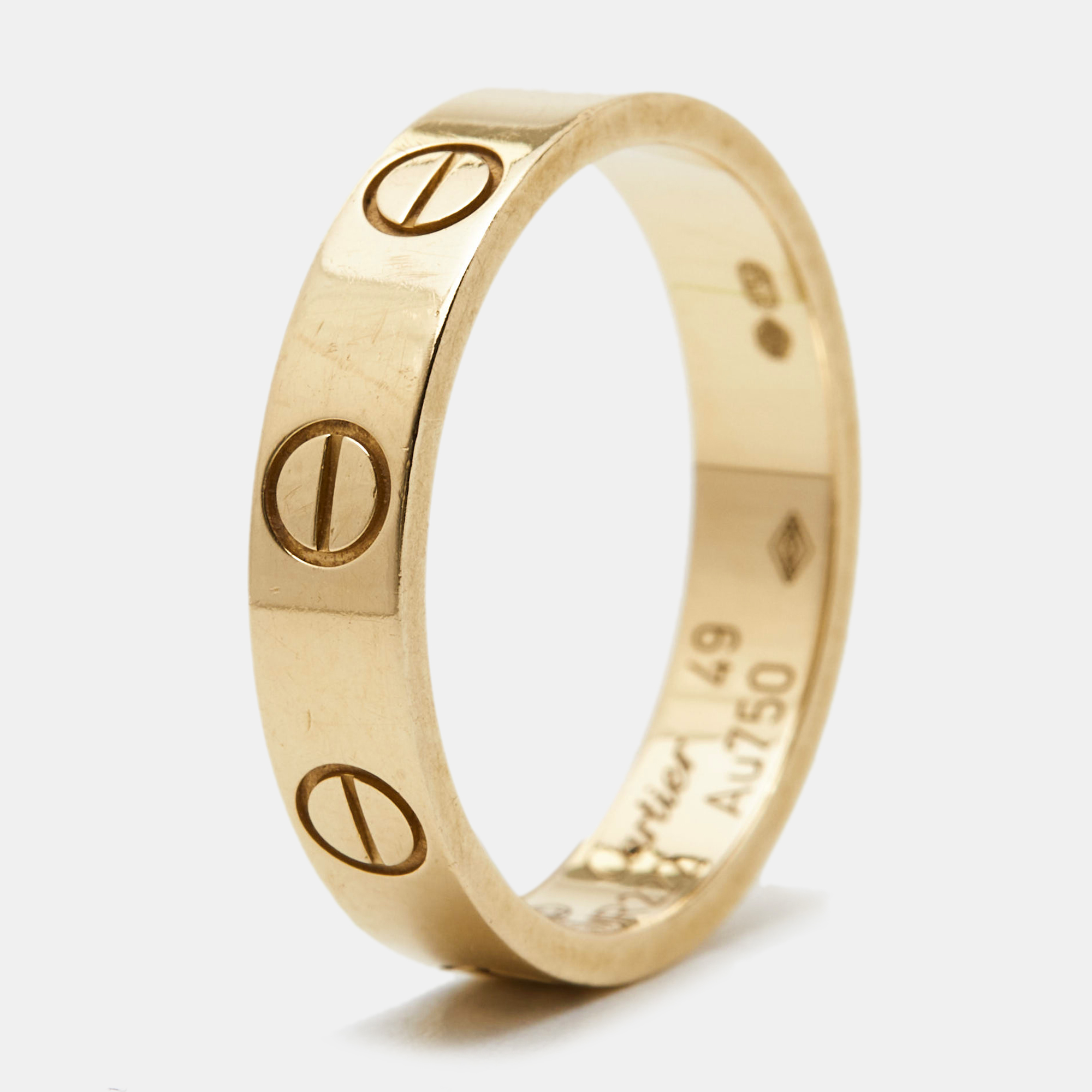 

Cartier Love 18k Yellow Gold Wedding Band Ring Size