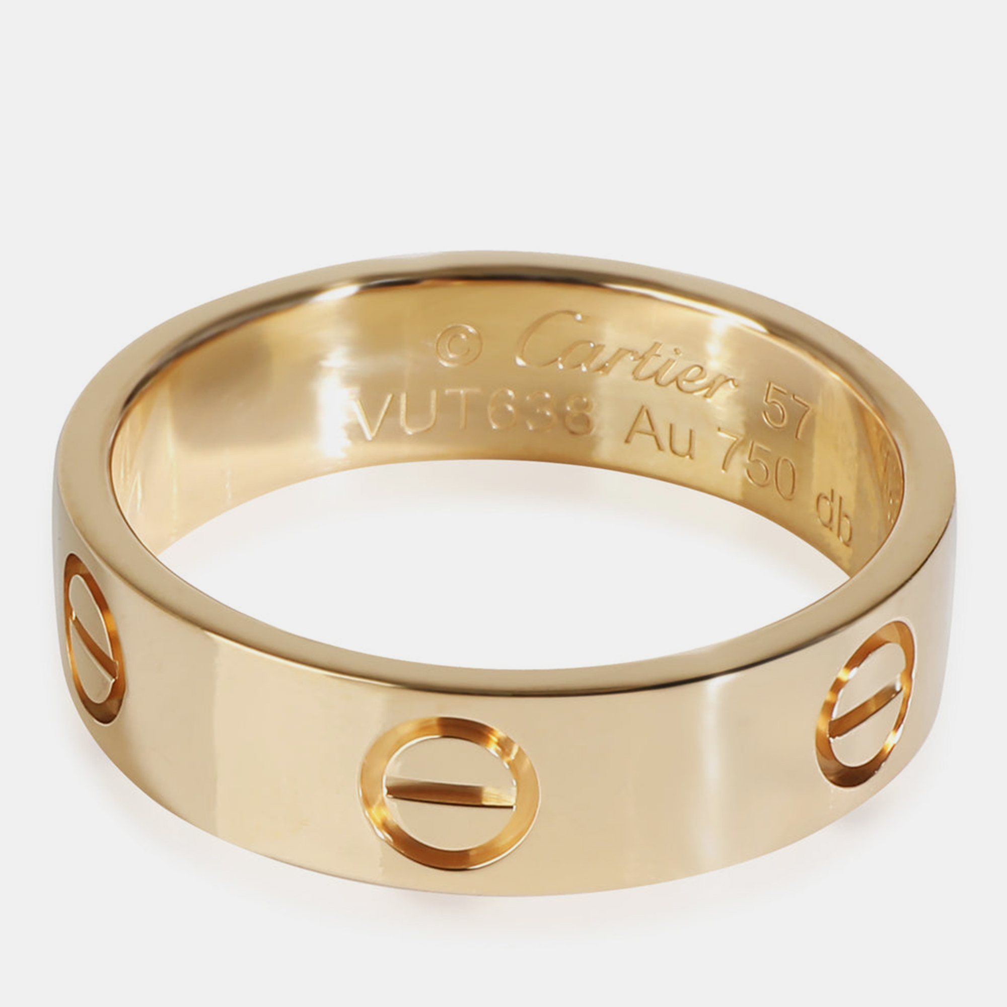 

Cartier 18K Yellow Gold Love Band Ring