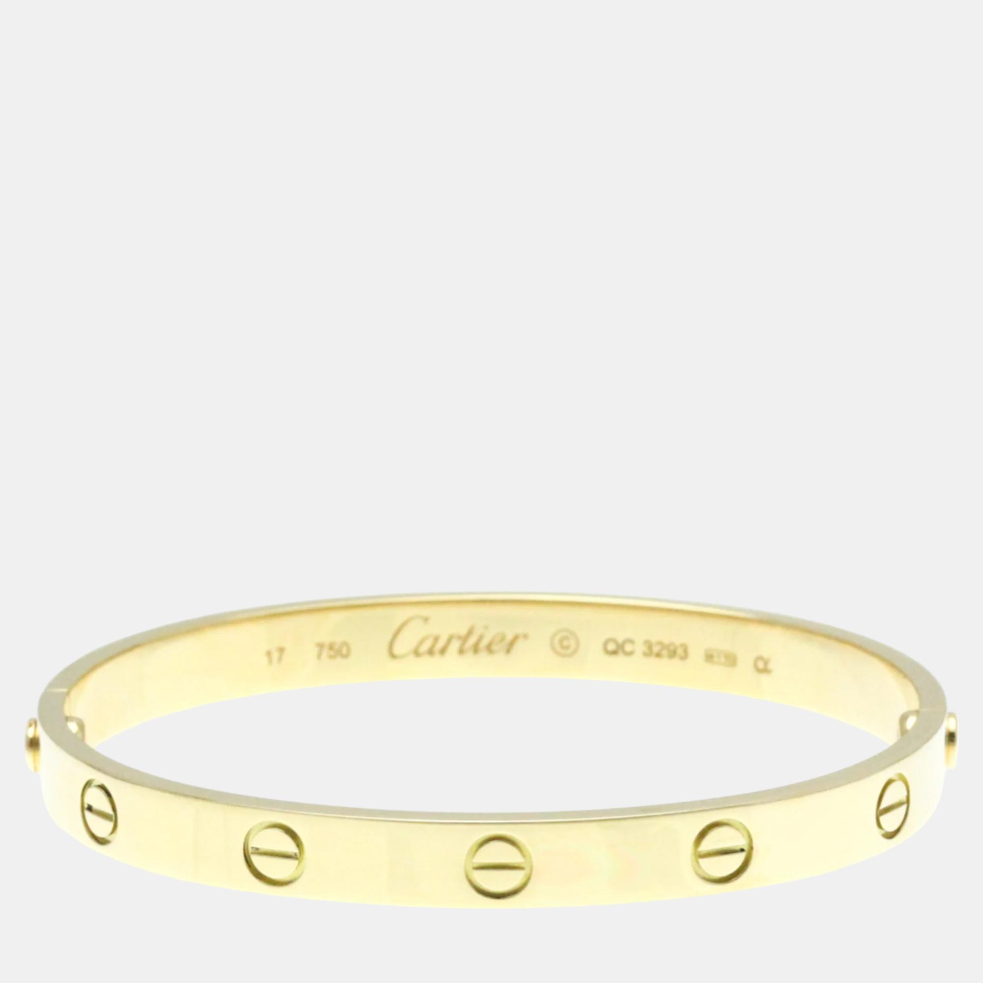 

Cartier 18K Yellow Gold Love Bangle Bracelet
