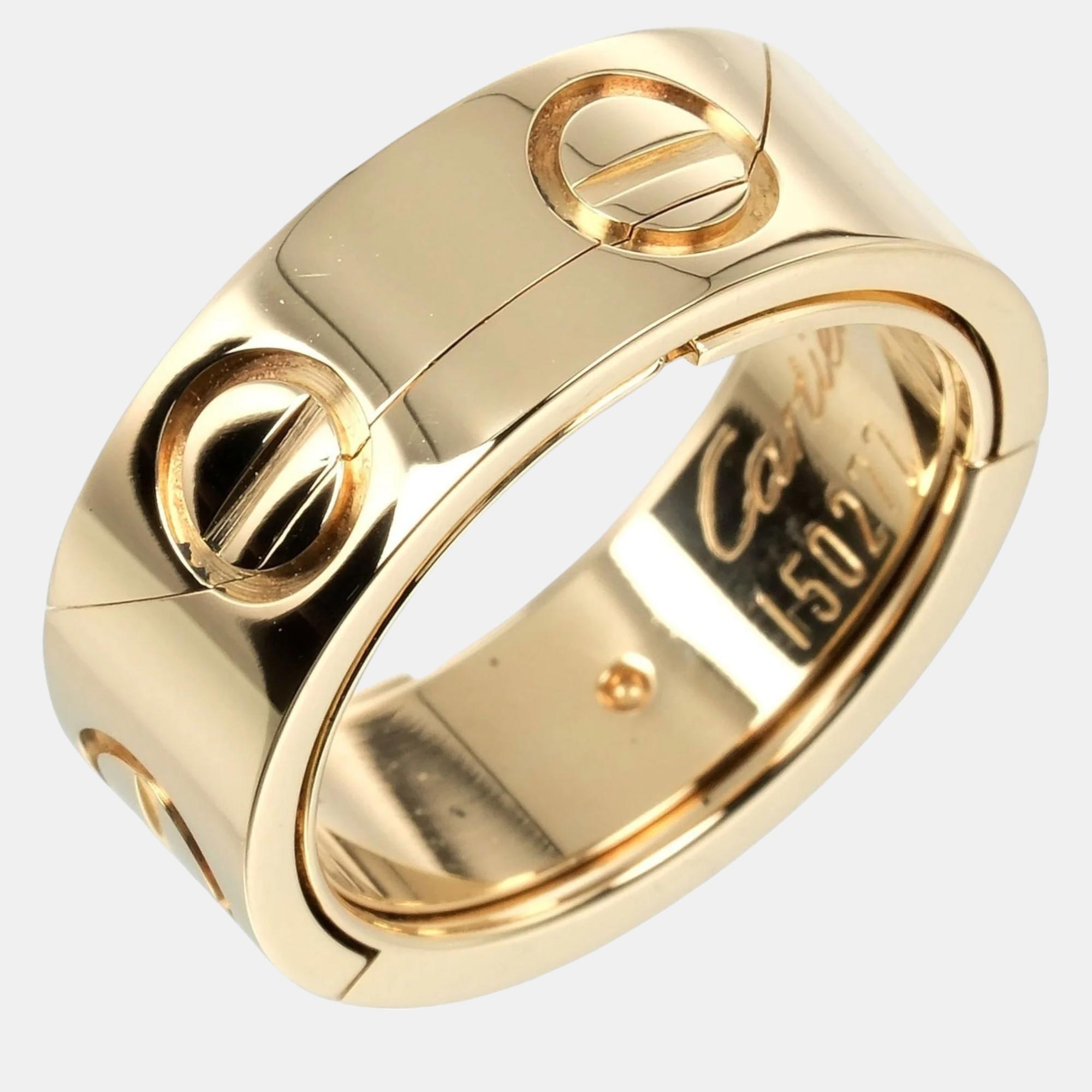 

Cartier 18K Yellow Gold Astro Love Band Ring EU 49