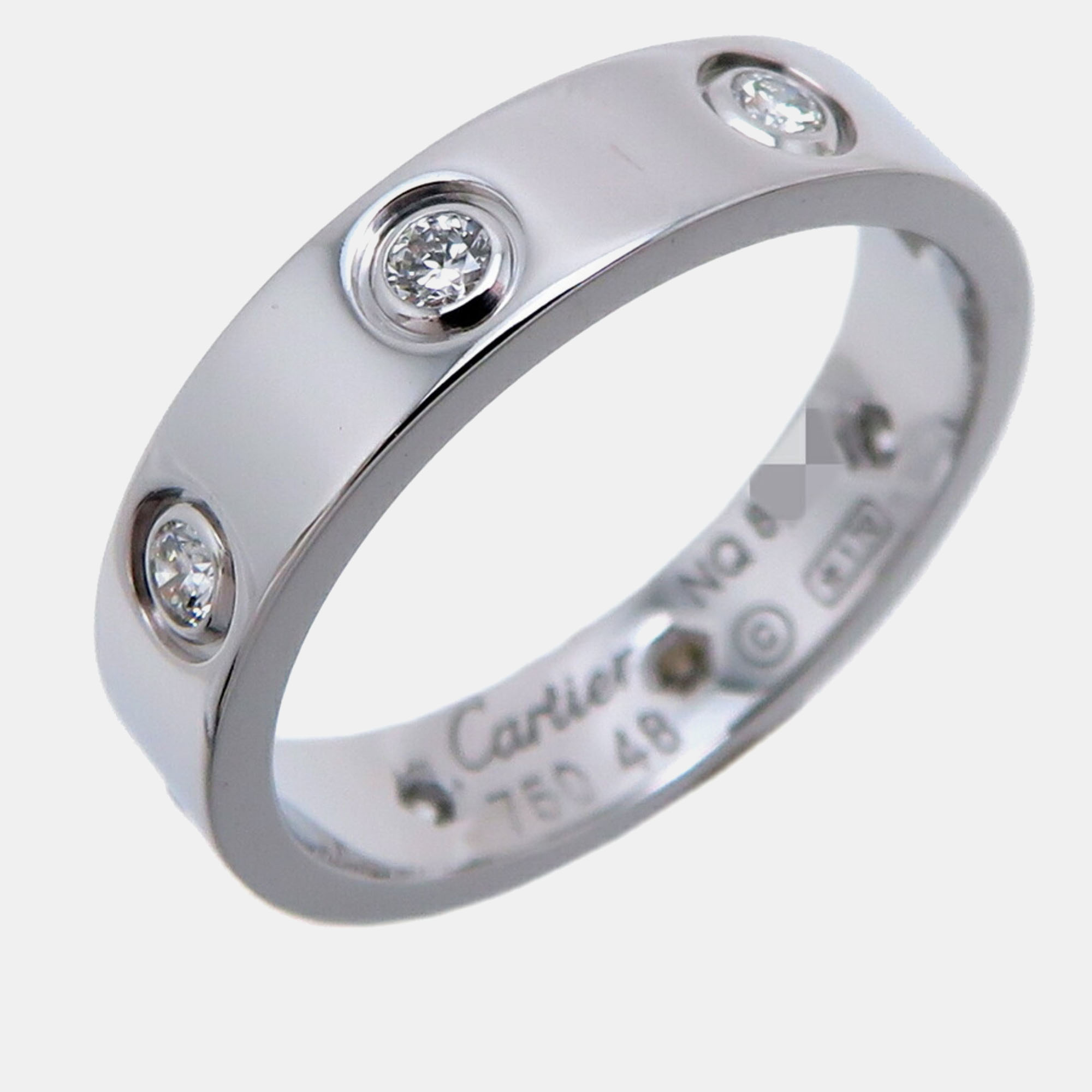 

Cartier Love White Gold, Diamond Rings EU 48