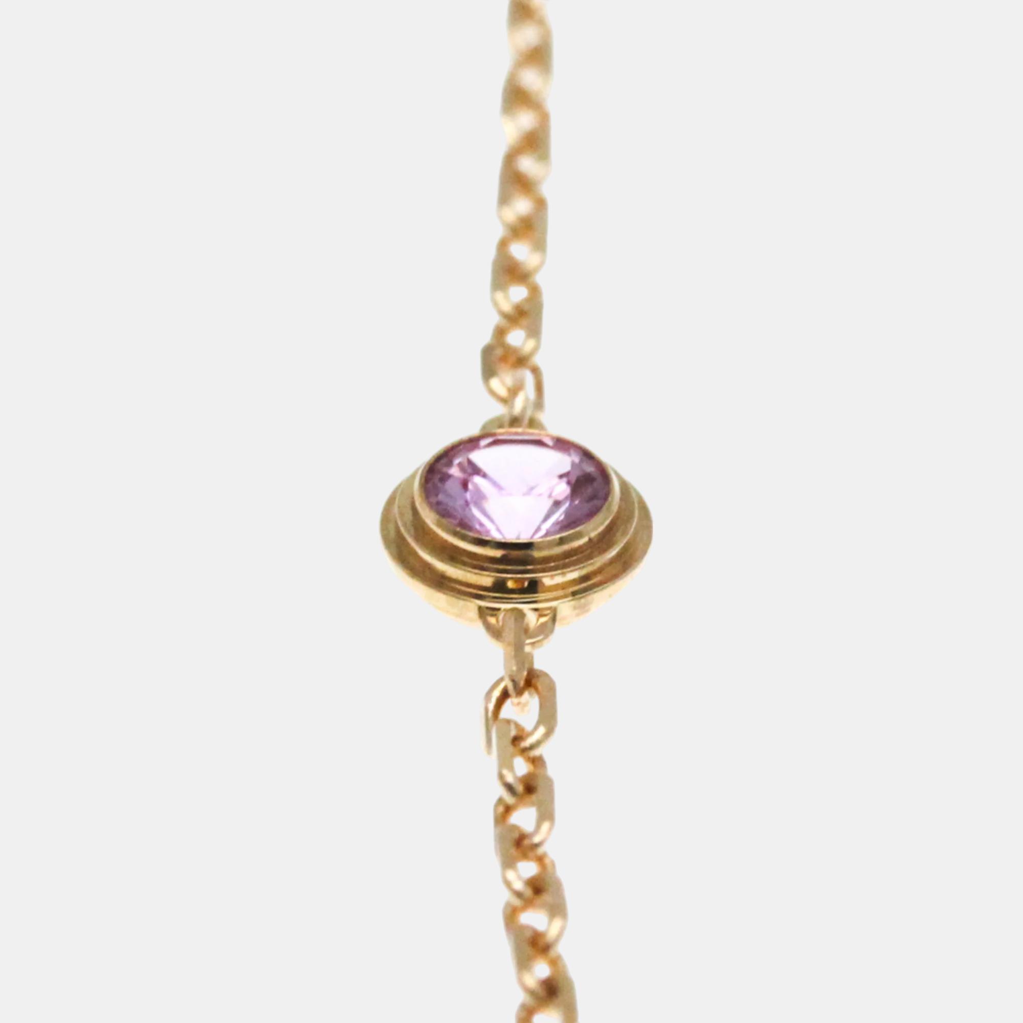 

Cartier 18K Rose Gold and Sapphire d'Amour Chain Bracelet